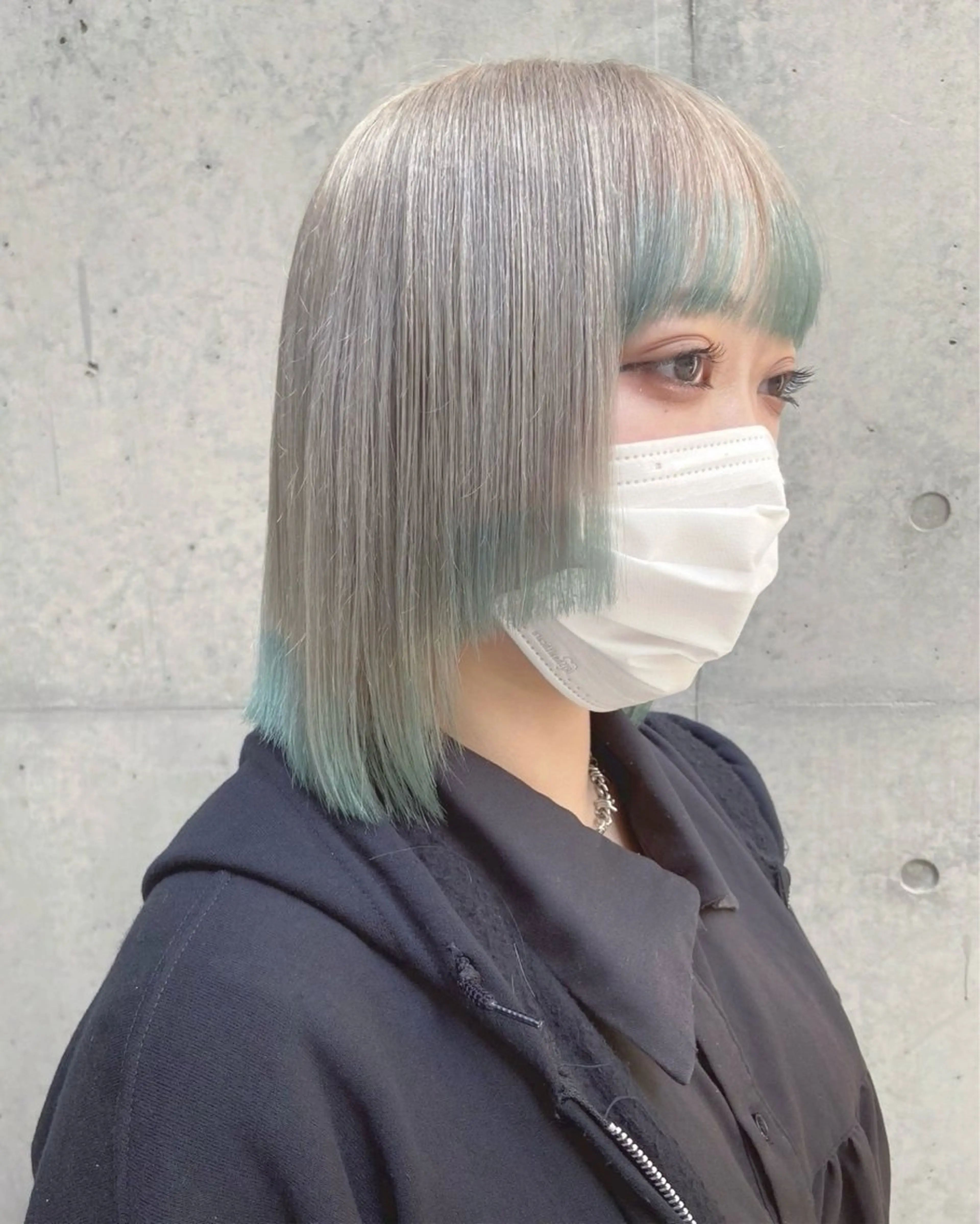 セミロング カラー ヘアカラー トリートメント ヘッドスパ ヘアセット 🍎ダブルカラー/ ショートボブ🍎リオのヘアスタイル