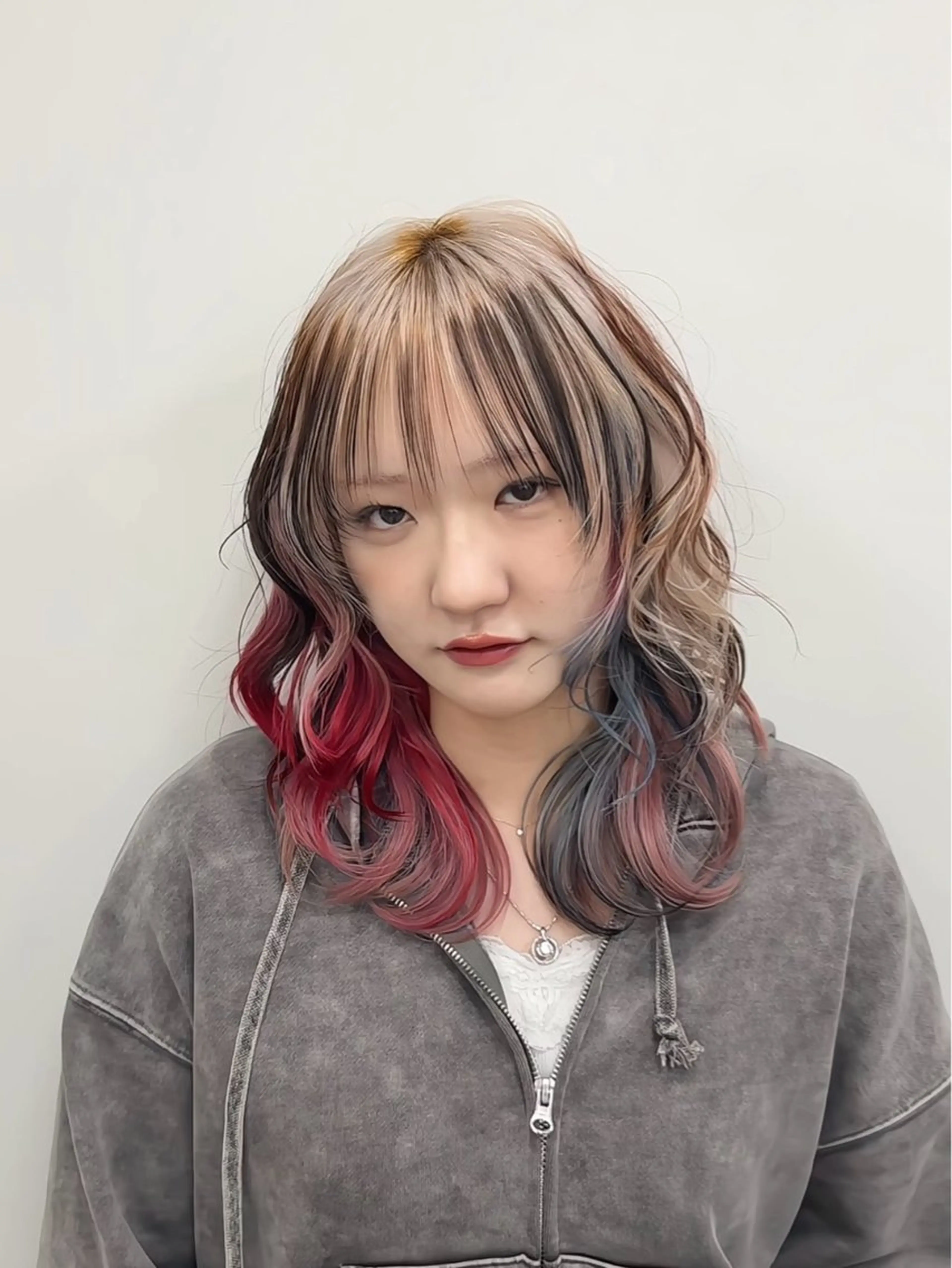 カラー カット ヘアカラー llwy名古屋栄所属・RYUKI/デザイ ンカラー/ブリーチのヘアスタイル