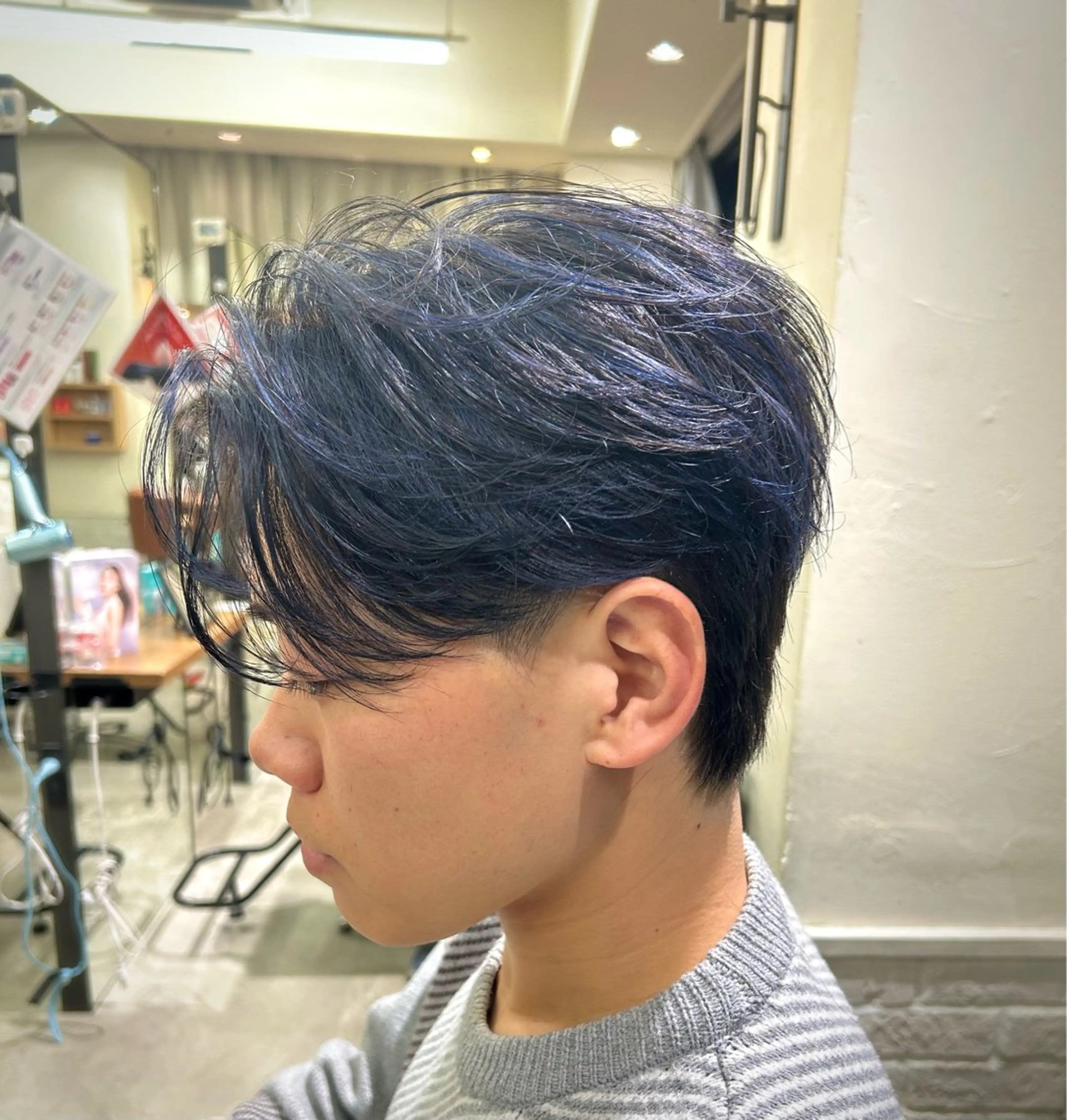 ショート カラー メンズ カット ヘッドスパ 似合わせメンズカット /ニュアンスパーマのヘアスタイル