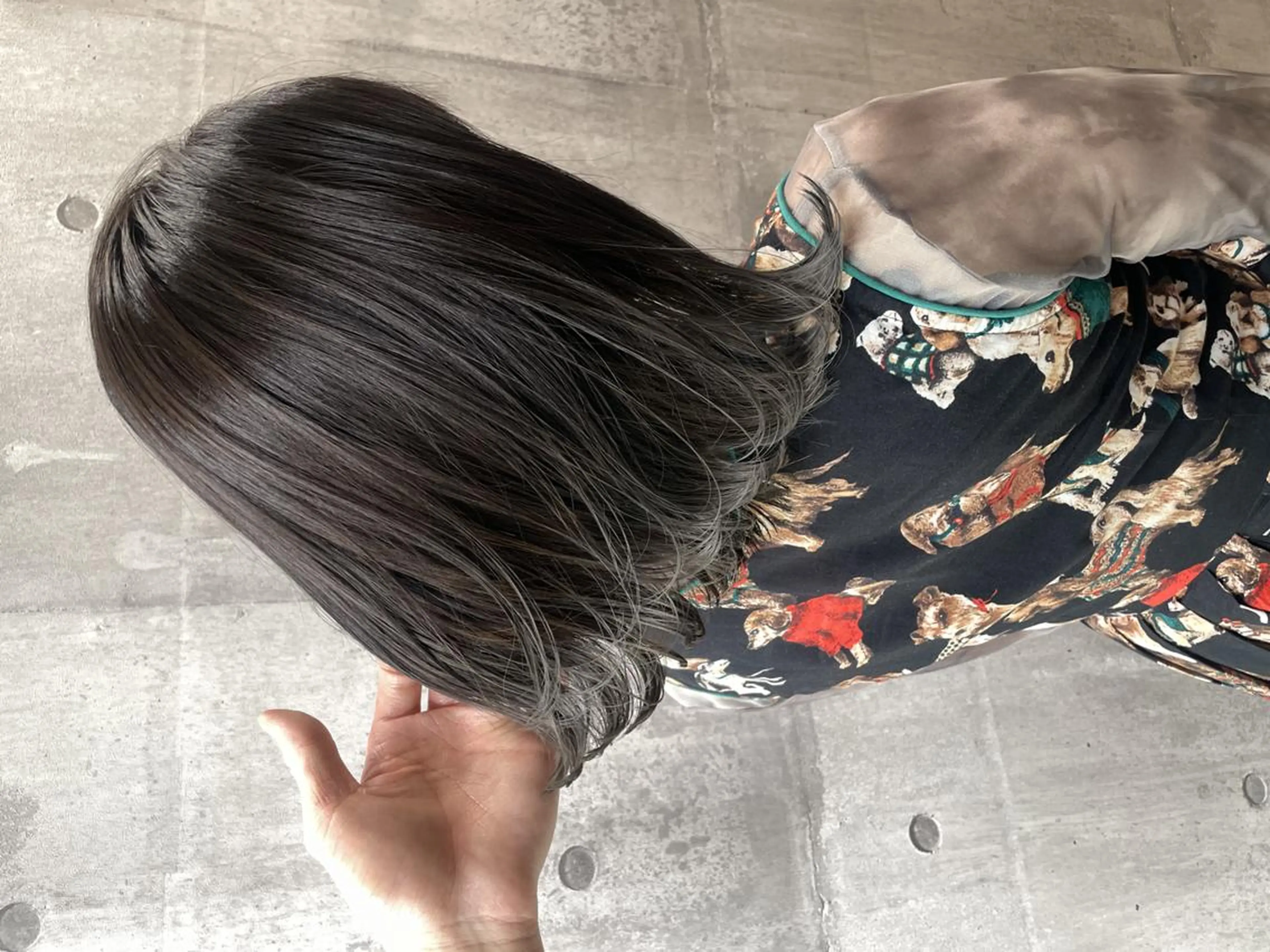 ミディアム 外国人風カラー ハイライト 髪質改善 似合わせカット トリートメント カット ヘアカラー トリートメント BUCKS【天王寺】 バックス【駅30秒】のヘアスタイル