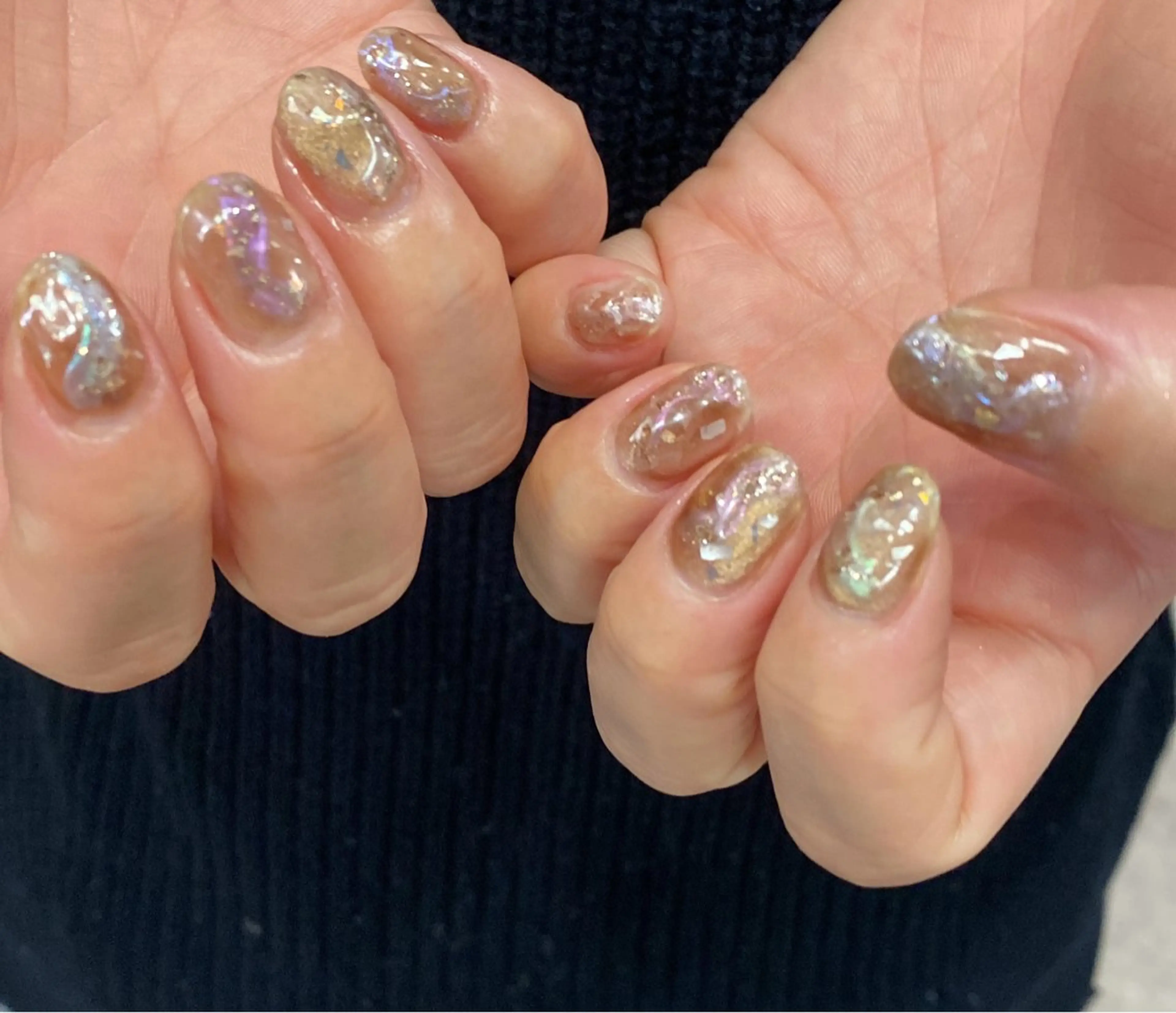 ネイル キラキラネイル ニュアンスネイル ハンドネイル Salon Ｋのネイルデザイン