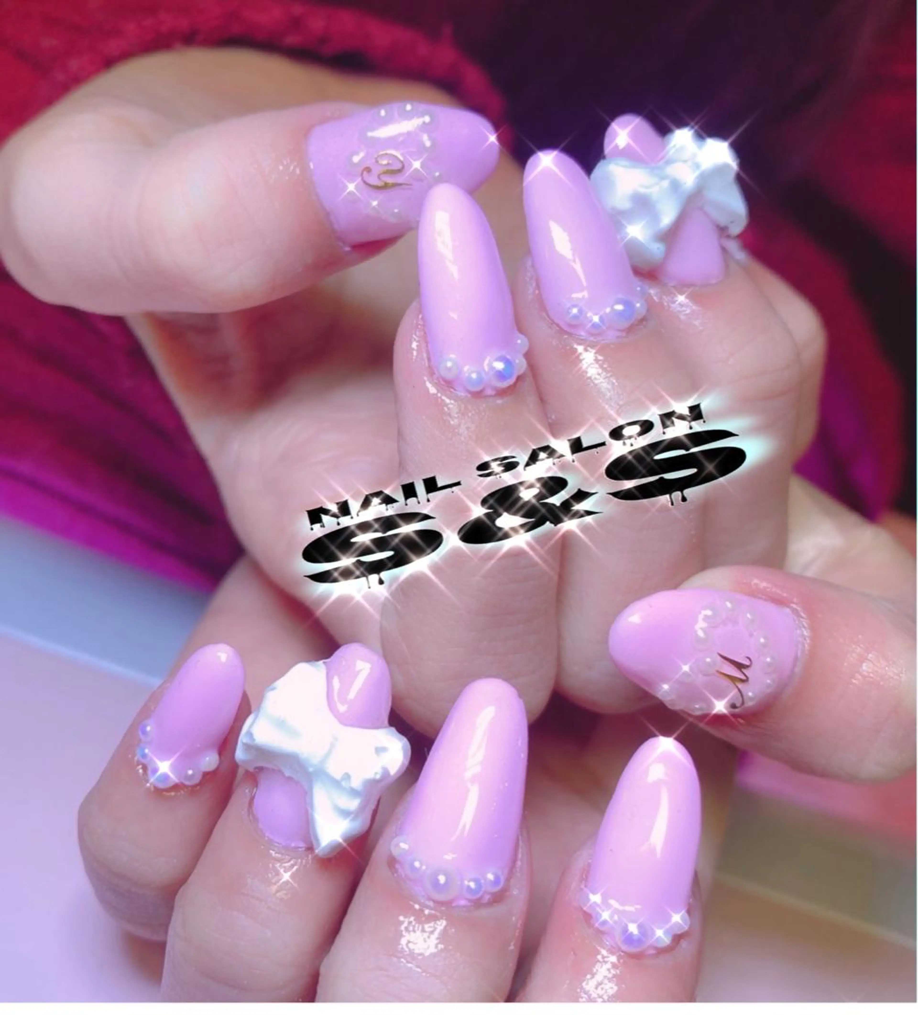 ネイル 長さ出し メンズネイル 持ち込み スカルプネイル S&S 村田小百合のネイルデザイン