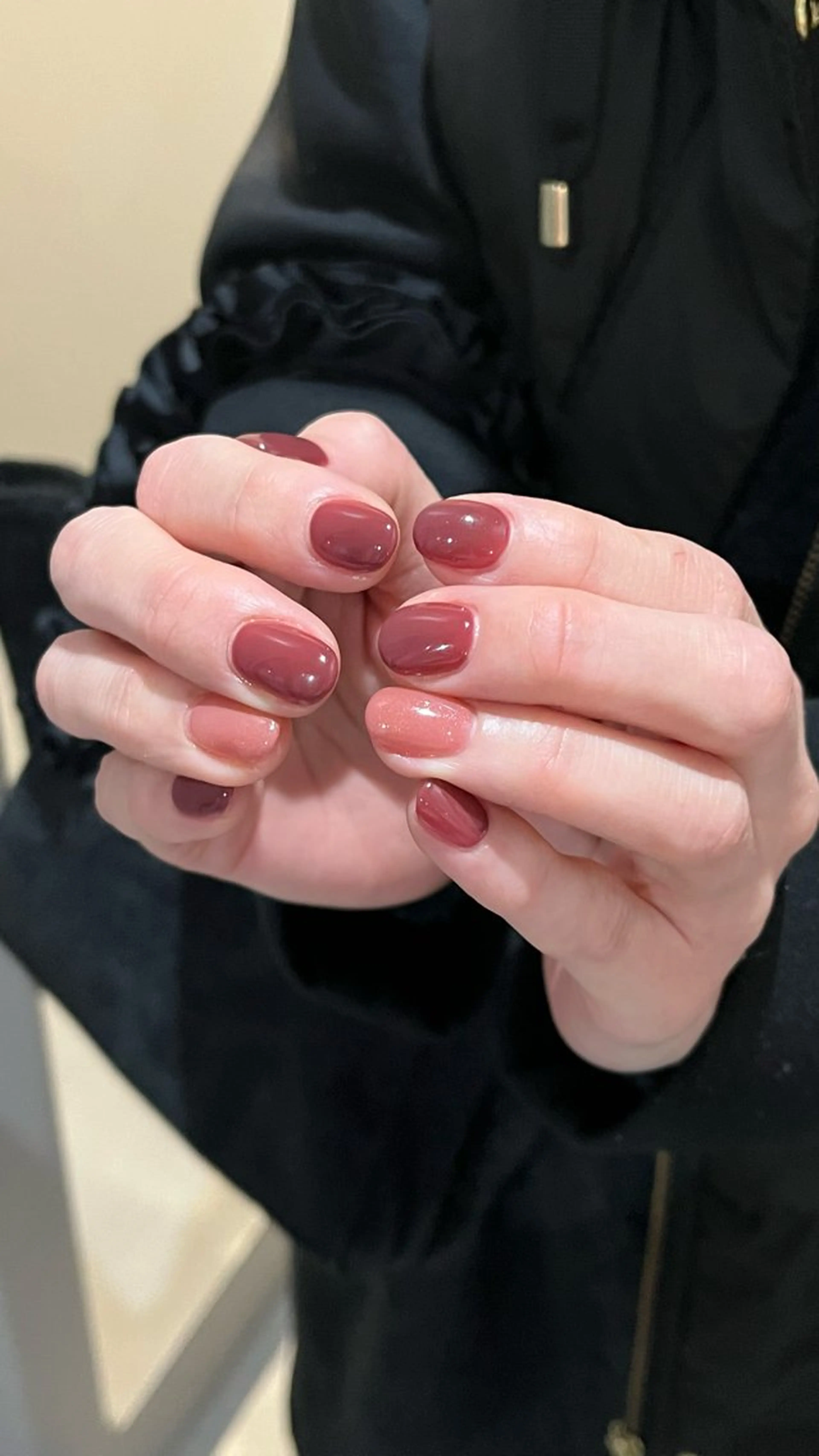 ネイル ワンカラーネイル ピンク 深澤 月琉のネイルデザイン