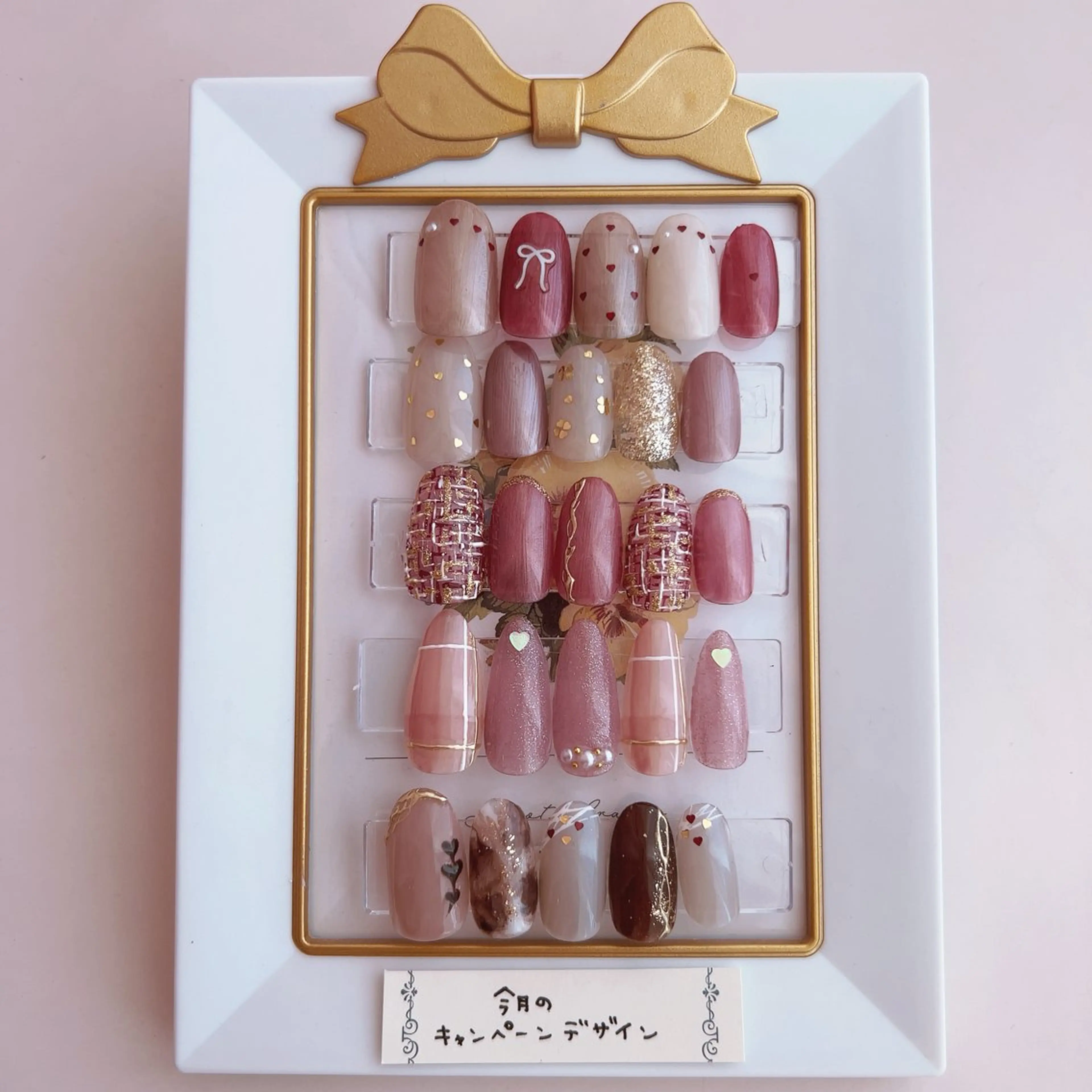 ネイル バレンタイン ハンドネイル nail salon pearのネイルデザイン