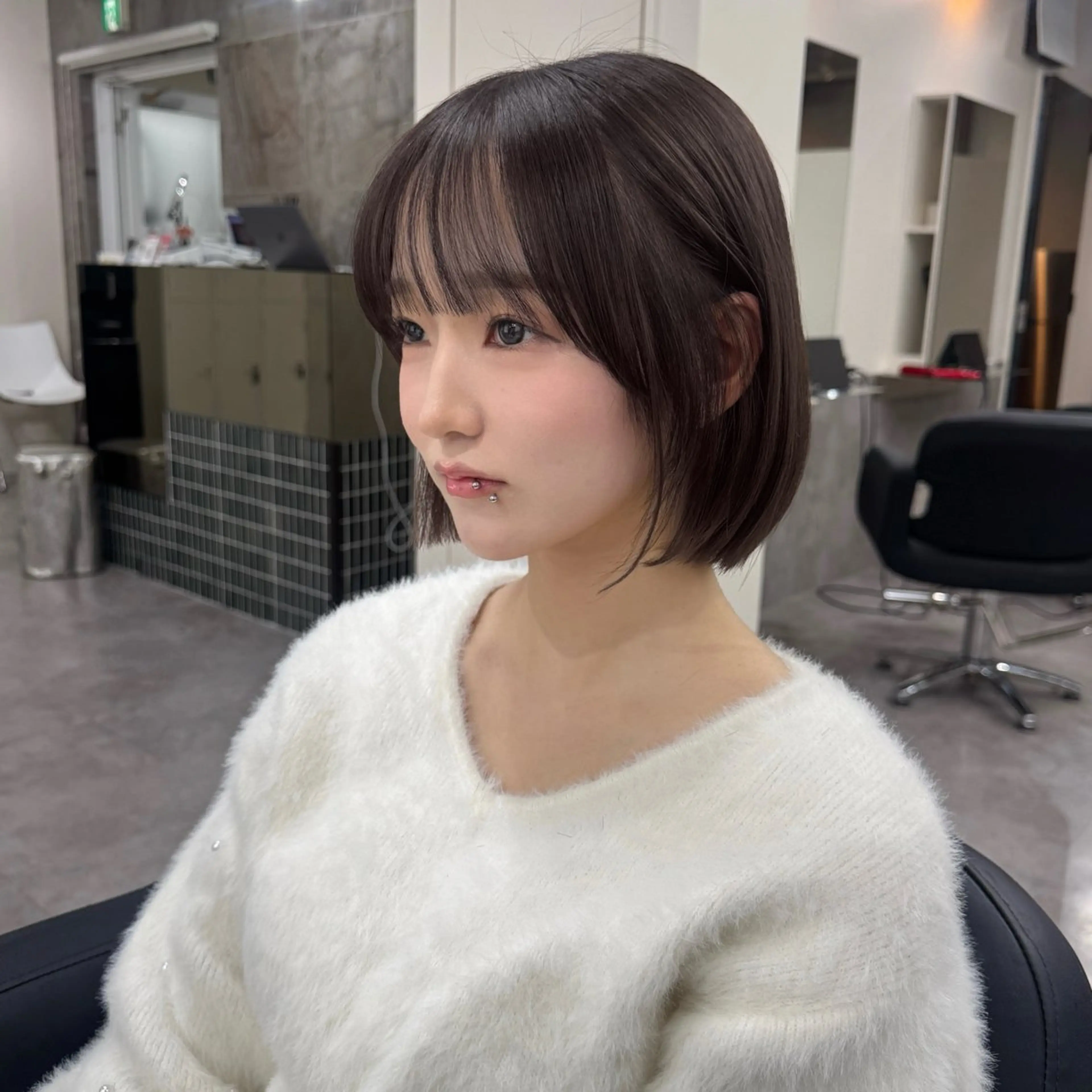 ショート カラー カット ヘアカラー トリートメント D.I.E.V.A 錦糸町 艶髪/美髪質改善＆トリートメント 【ディーバ】所属・🎀レイヤー×透明感 ×髪質改善🎀米田のヘアスタイル