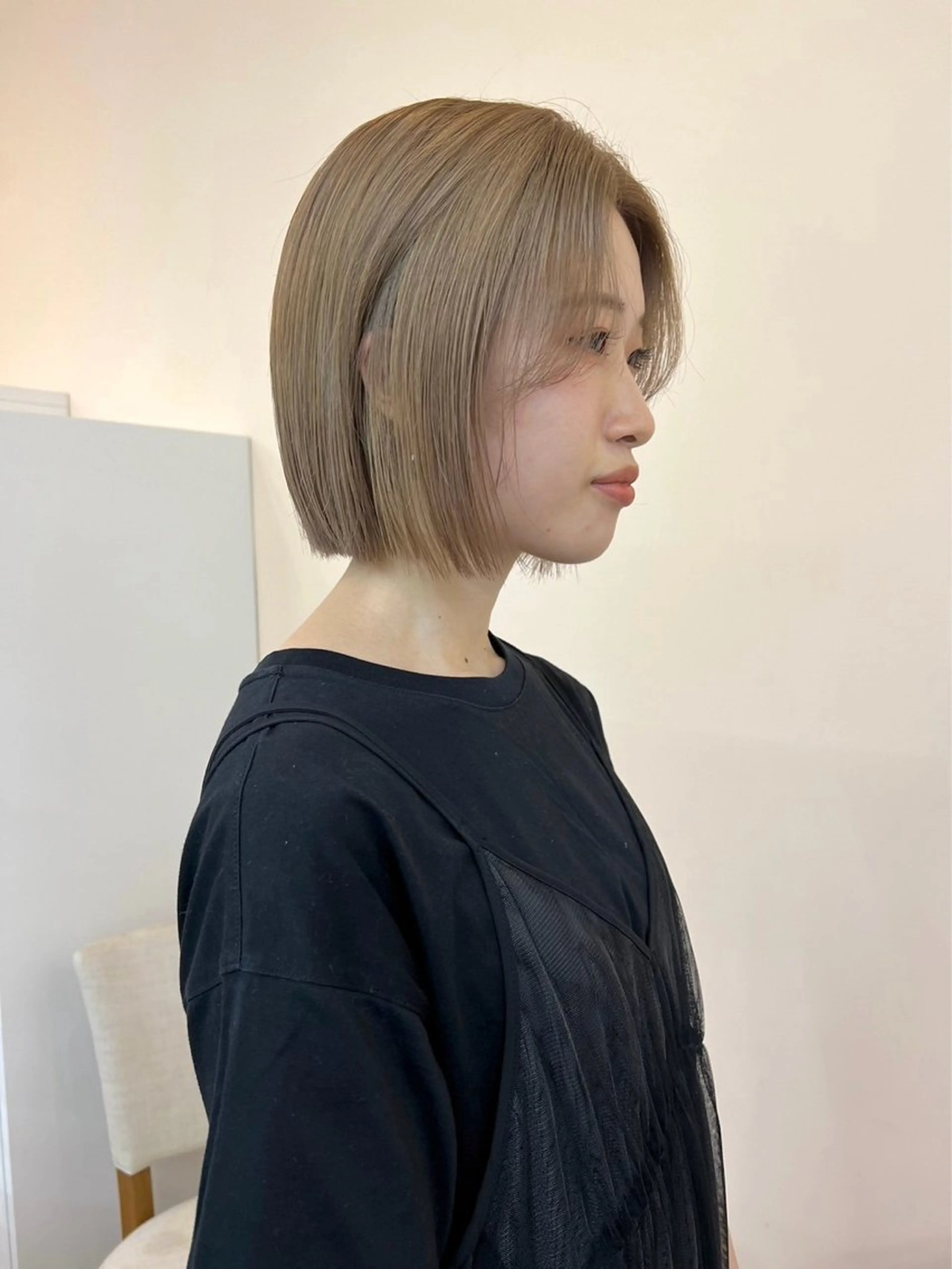 ショート カラー ヘアカラー トリートメント カットモデル/ ハイトーン/ゆうあのヘアスタイル