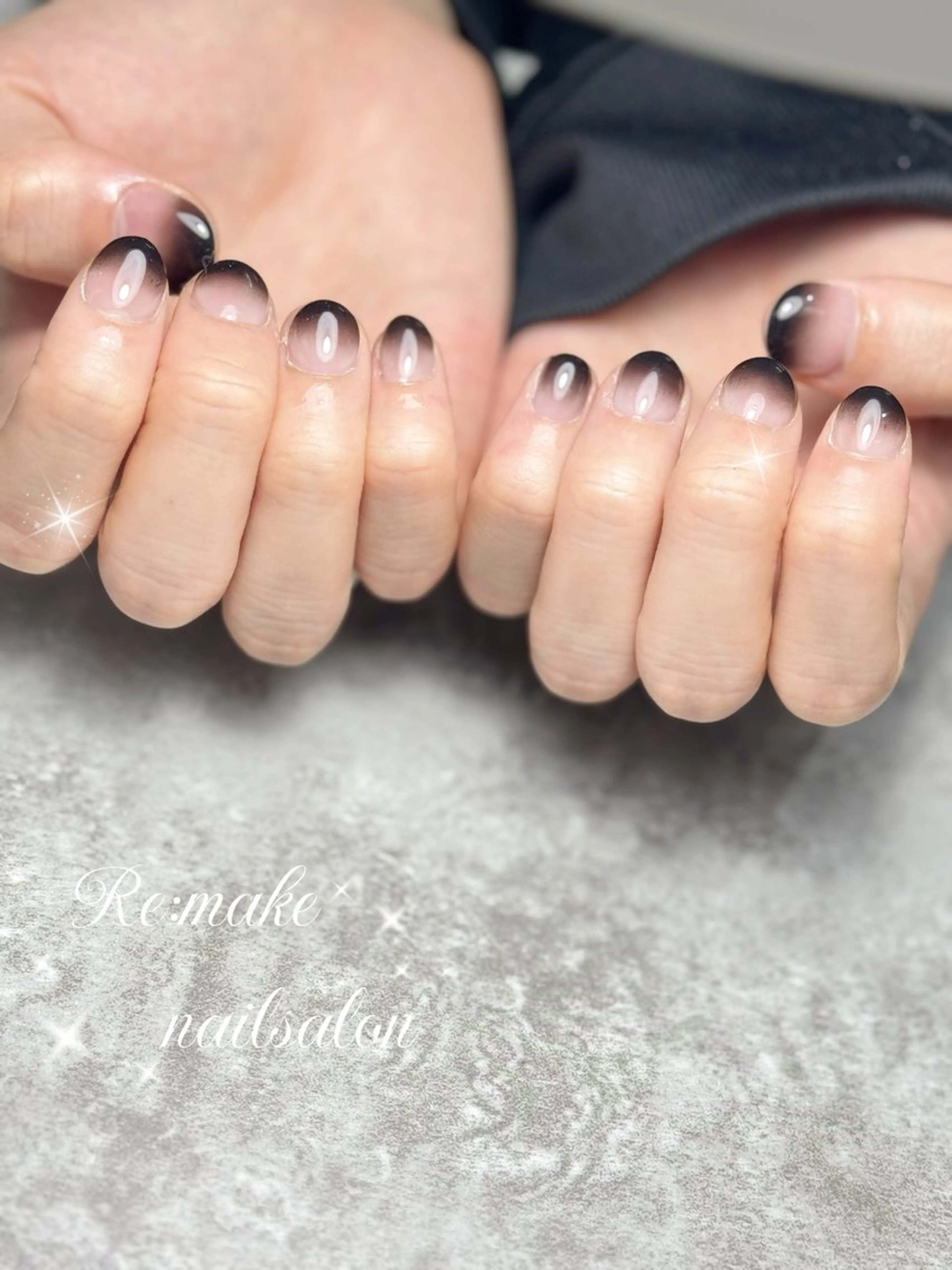 【hand men's】ワンカラー/グラデーション/ラメグラデーション（付け替えオフ付き）の写真