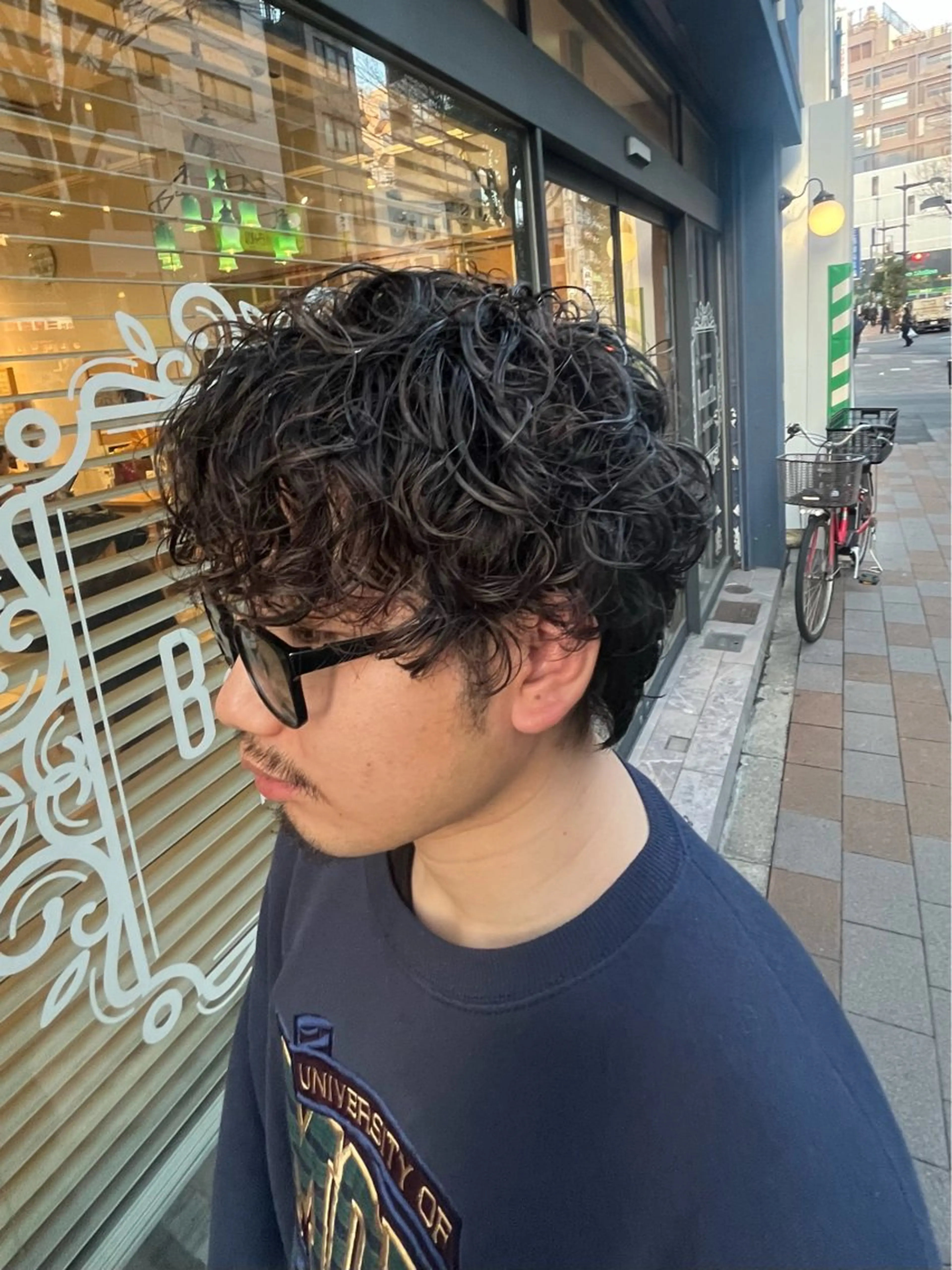 メンズカット+プードルパーマの写真