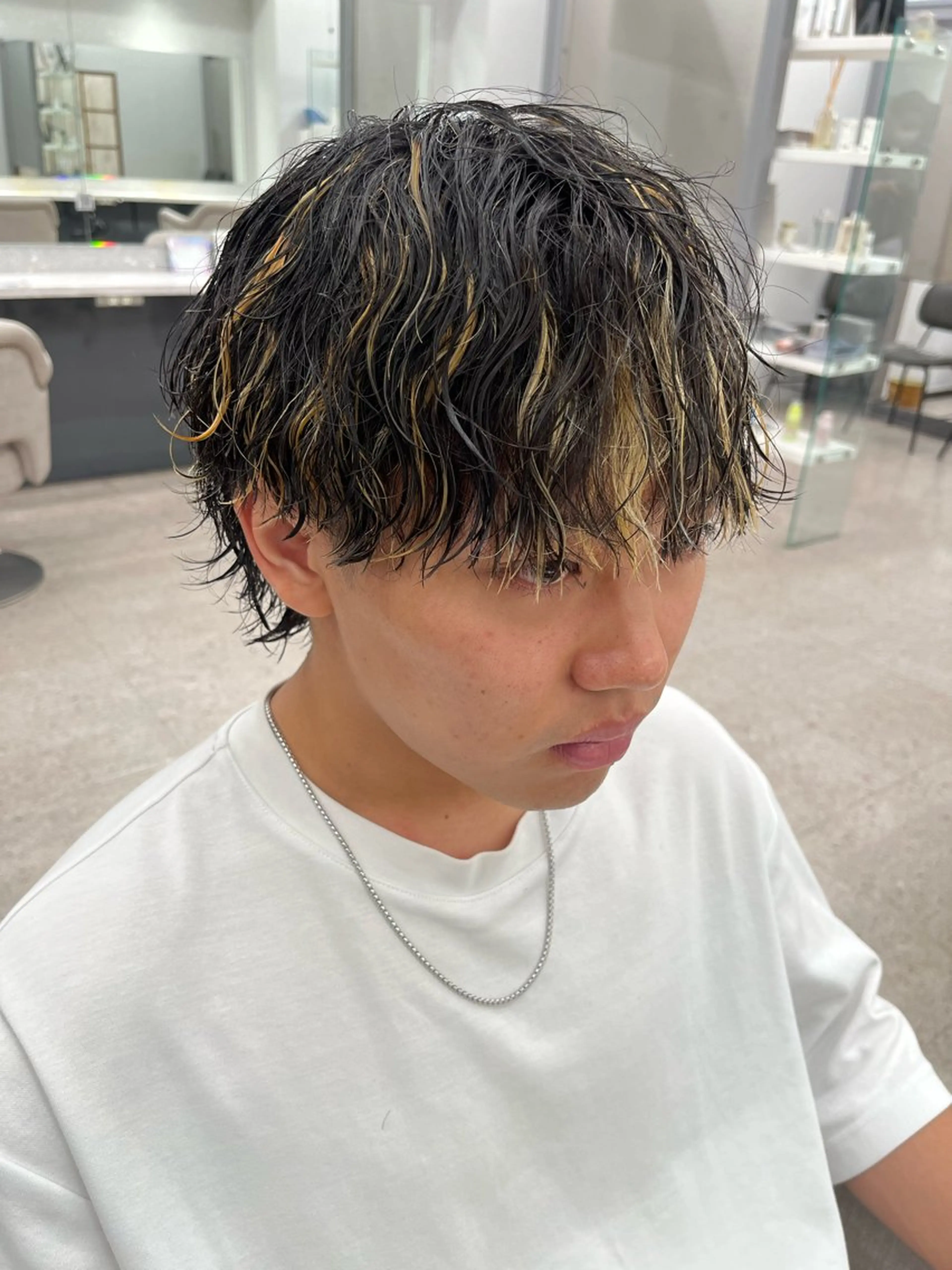 パーマ メンズ カット パーマ 🍐シャドウパーマ メンズ特化/守岡🍐のヘアスタイル