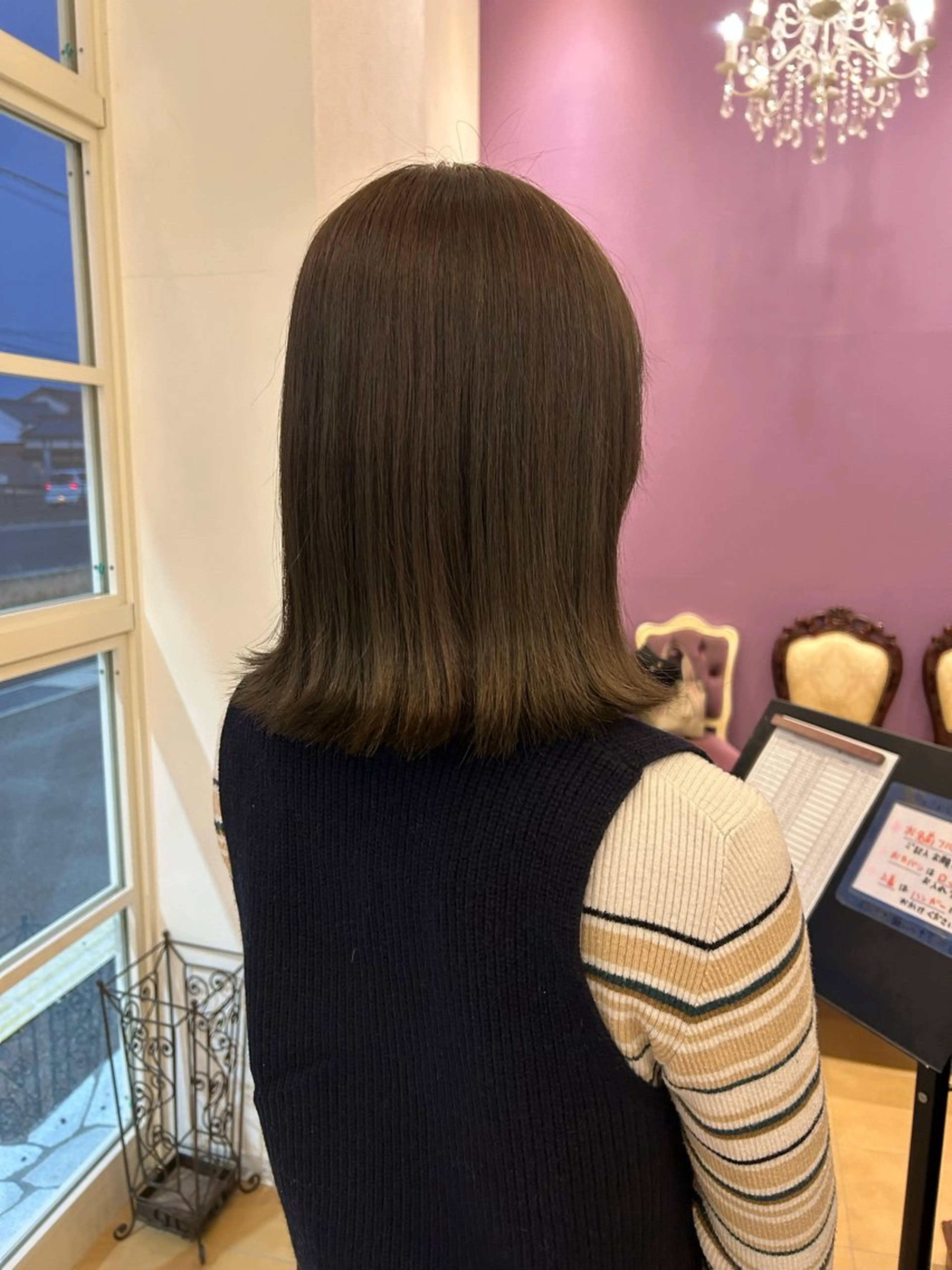 カラー ヘアカラー 今中 紗英のヘアスタイル