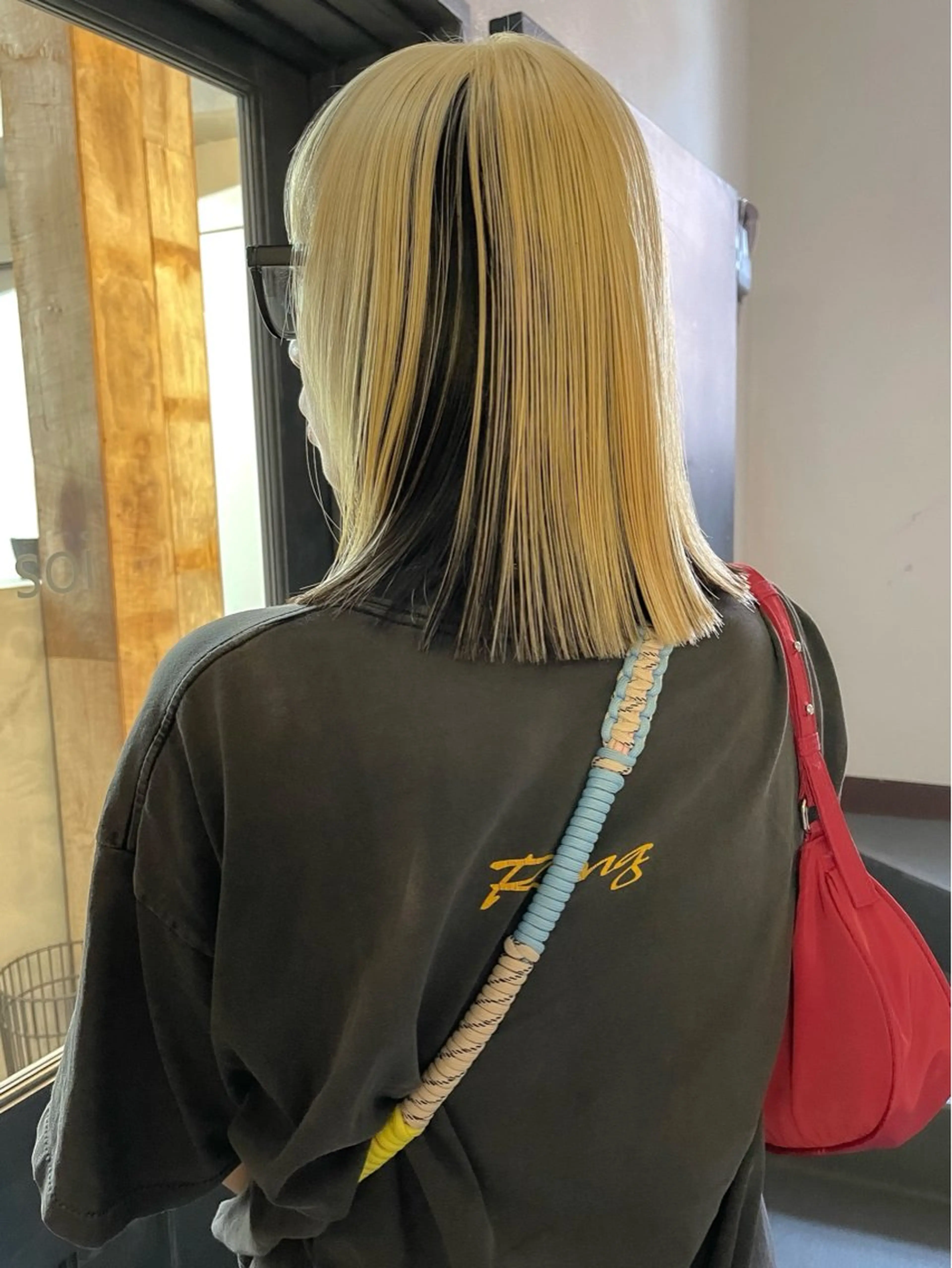 セミロング カラー カット ヘアカラー トリートメント ヘアセット 安部佑哉/ハイトーン /レイヤー/グランジのヘアスタイル