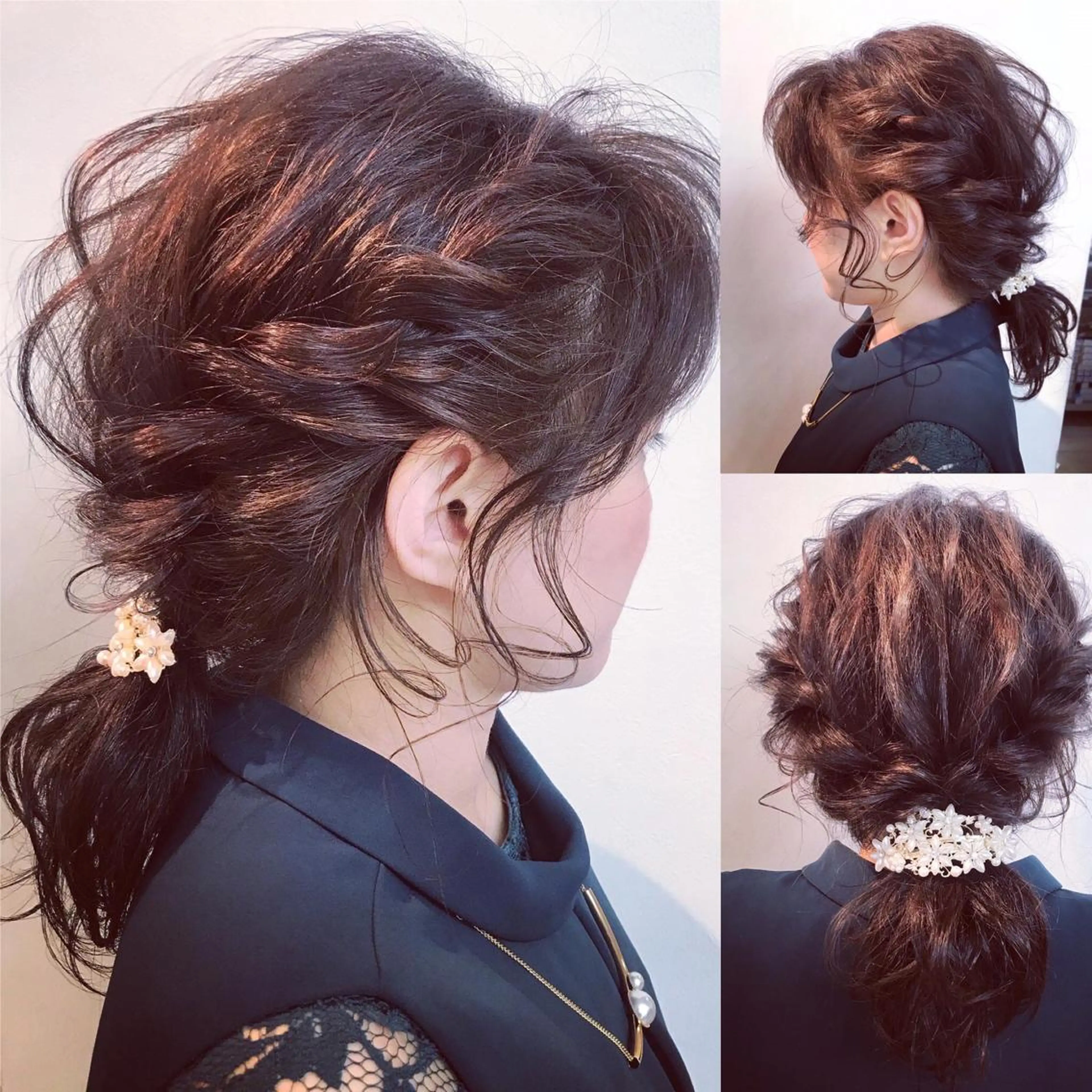 ミディアム カラー ヘアアレンジ 平田 健一のヘアスタイル