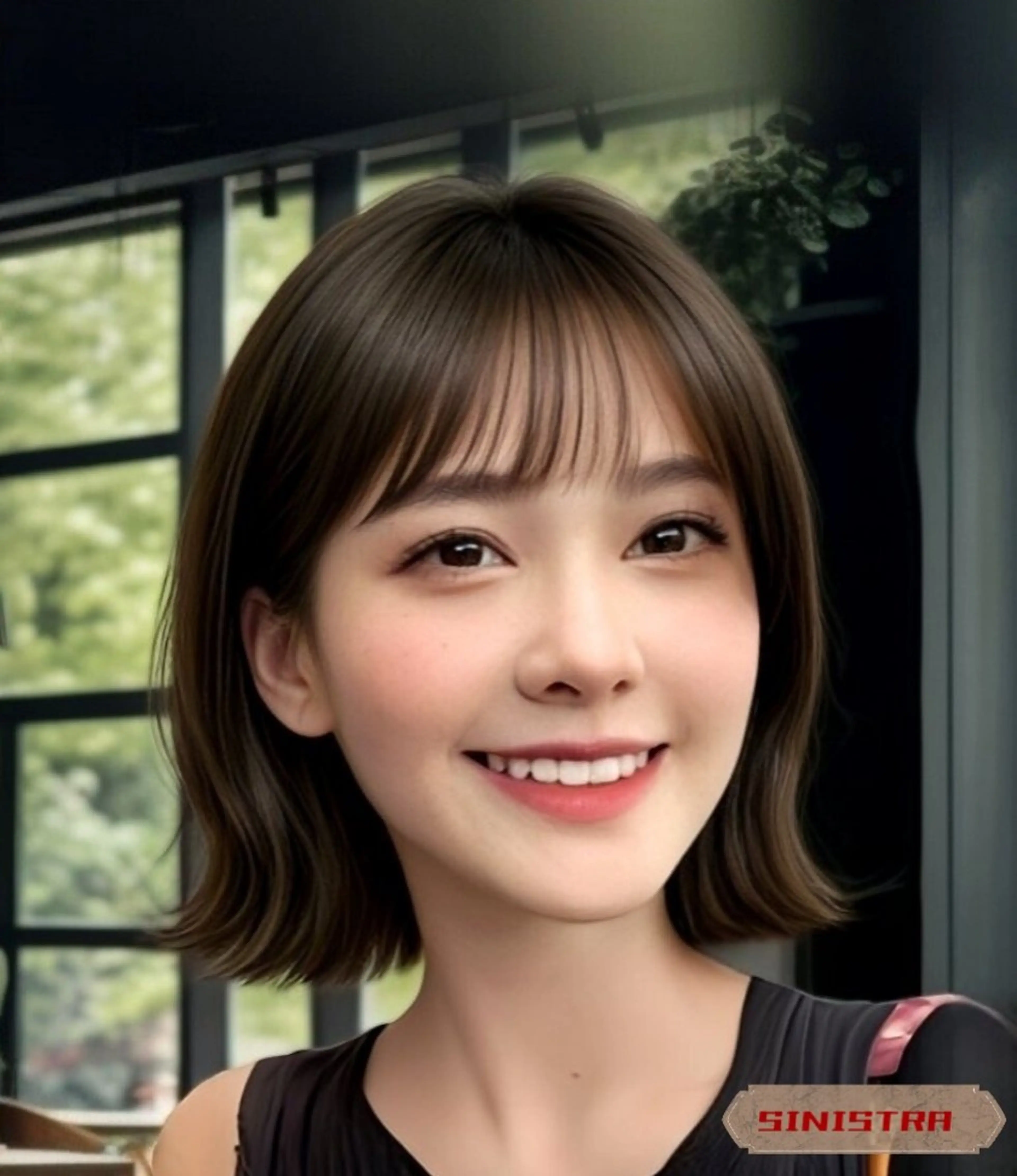 ショート カラー 髪質改善 トリートメント カット ヘアカラー 縮毛矯正 トリートメント sinistra シニストラ　足利山下店所属・足利💗夜9受付可能 原宿シニストラ表参道のヘアスタイル