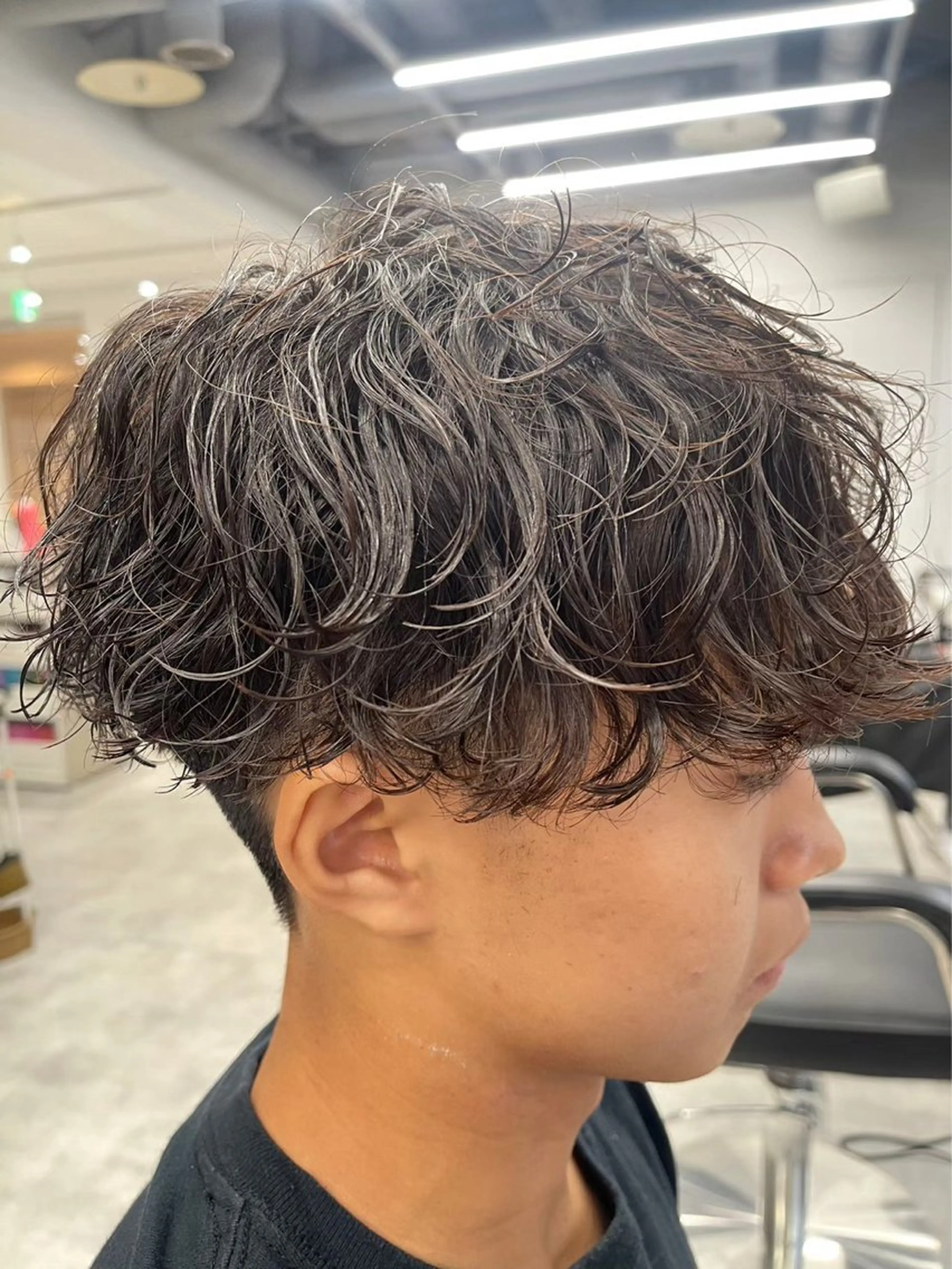 ショート パーマ メンズ カット パーマ メンズパーマ/新潟/ 万代／田崎亮🌟のヘアスタイル