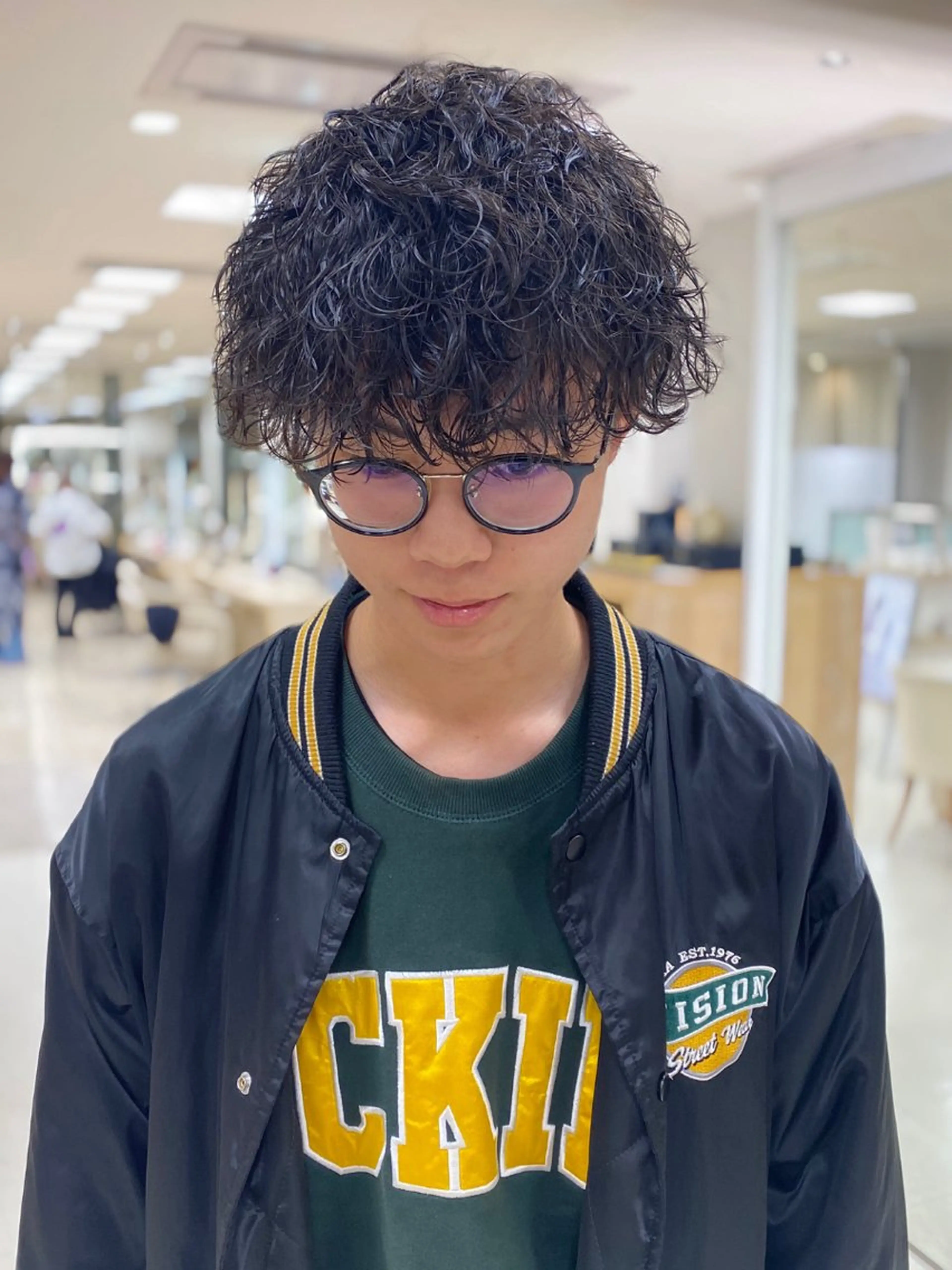 ミディアム パーマ ミディアムパーマ ニュアンスパーマ 銀座/ハイライト特化 🌿ブリーチ/片山のヘアスタイル