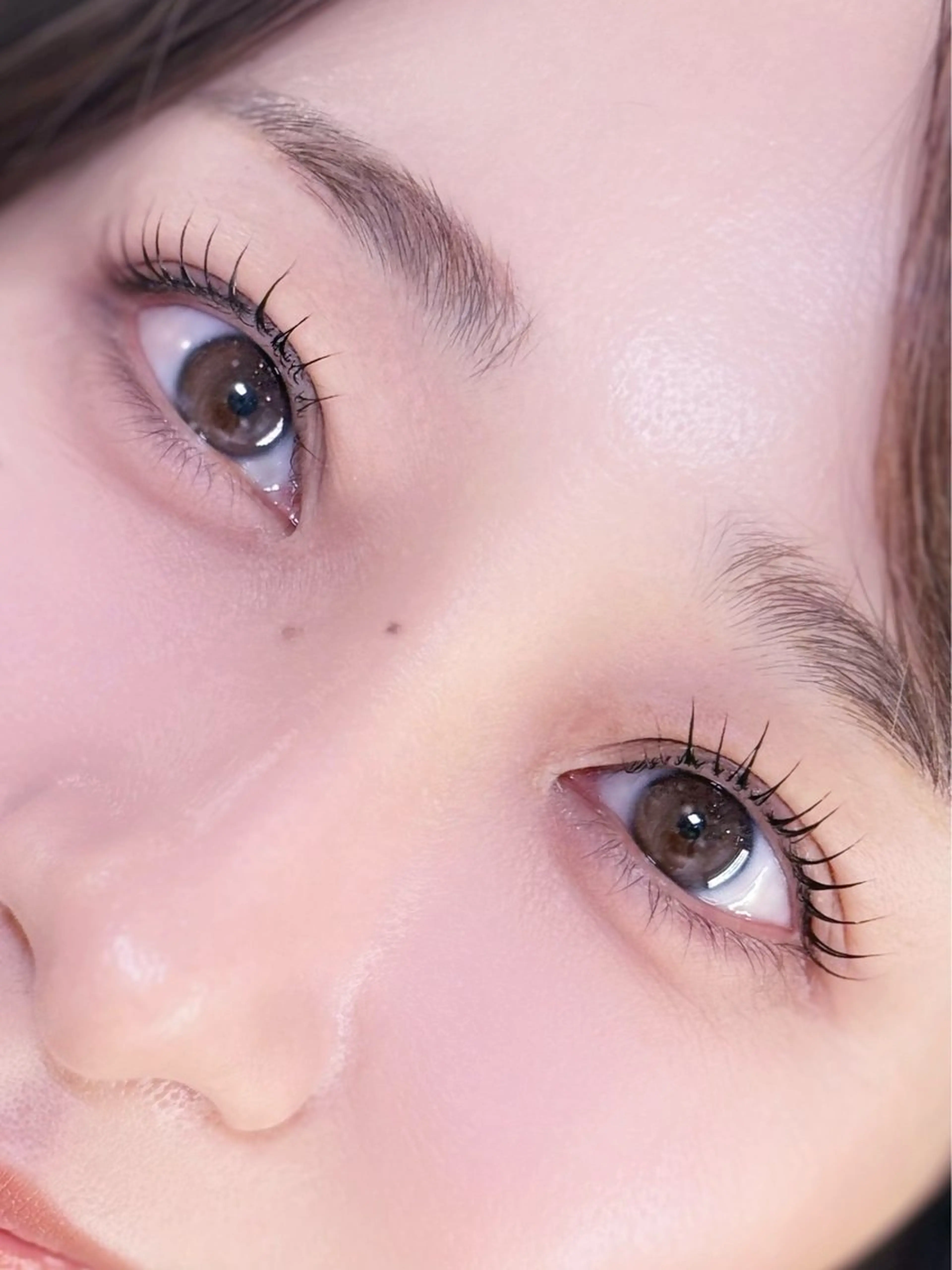 マツエク・マツパ 束感まつ毛 ナチュラル まつげパーマ 一重×まつ毛パーマ マツパ SALON VILLAGE所属・cherien 梅津のマツエク・マツパデザイン