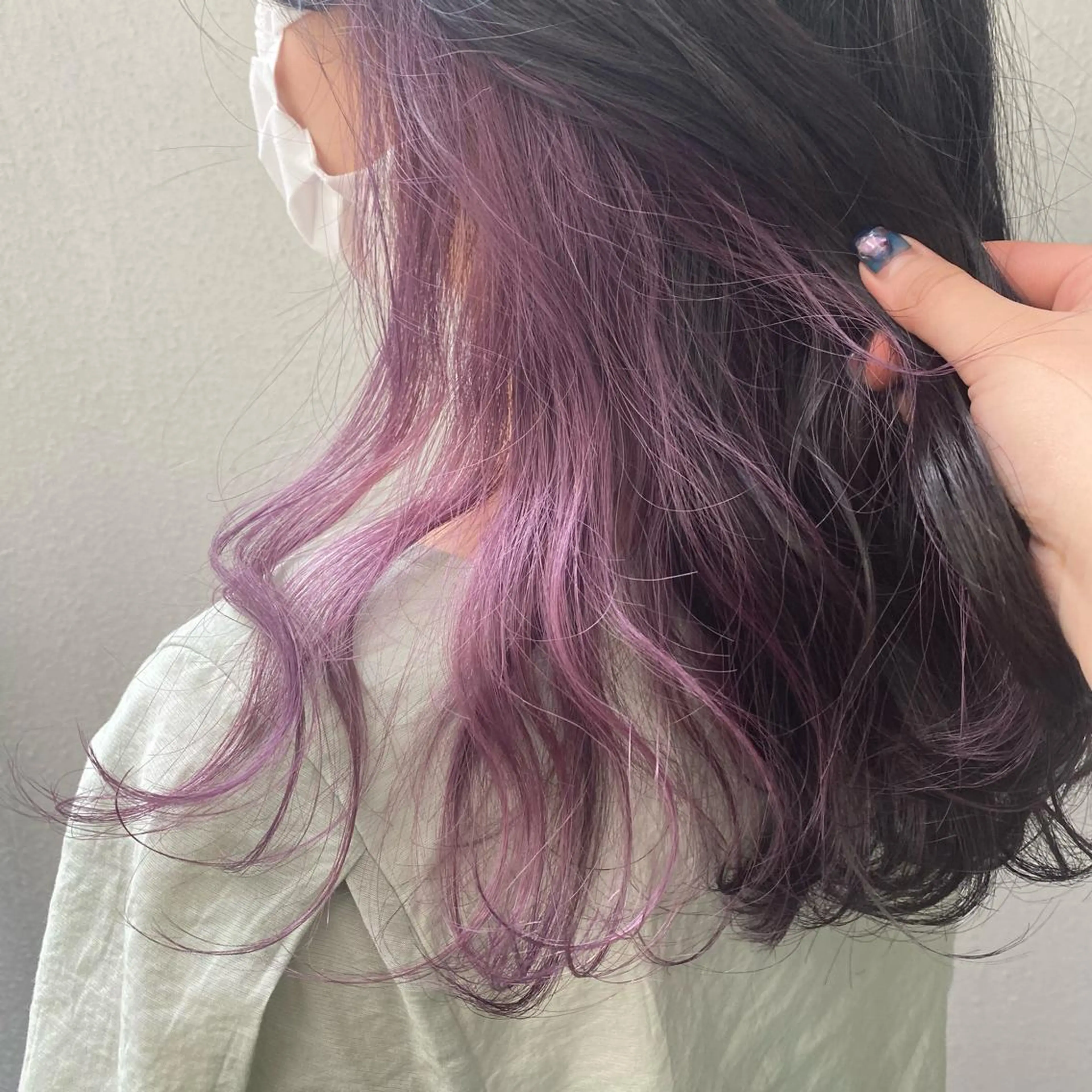 セミロング カラー ラベンダーカラー ピンクカラー ピンクラベンダー 遠藤沙也加 /レイヤーカットのヘアスタイル