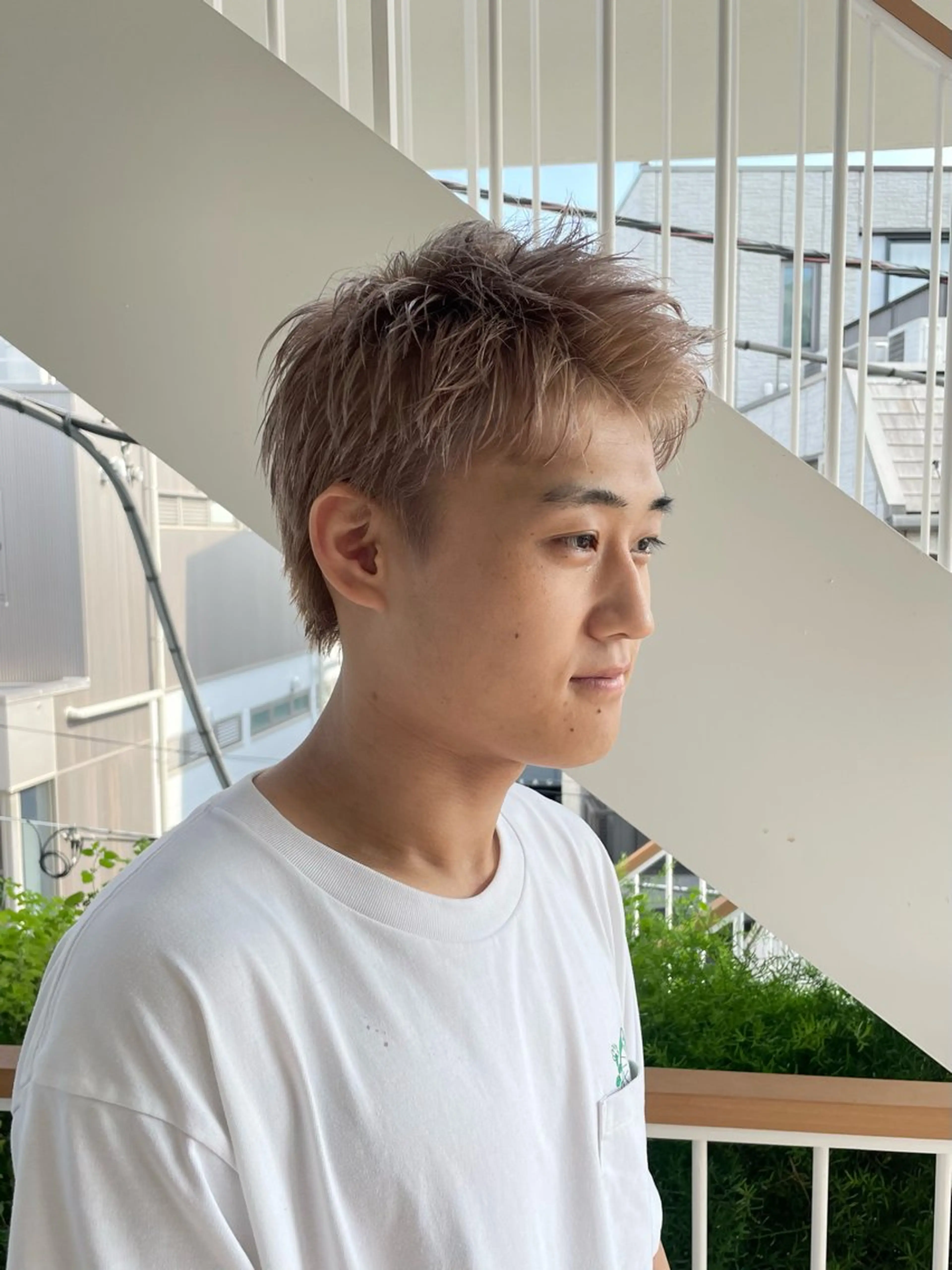 ショート カラー メンズ カット ヘアカラー トリートメント ヘアセット メンズモテパーマ💙 fuwaのヘアスタイル