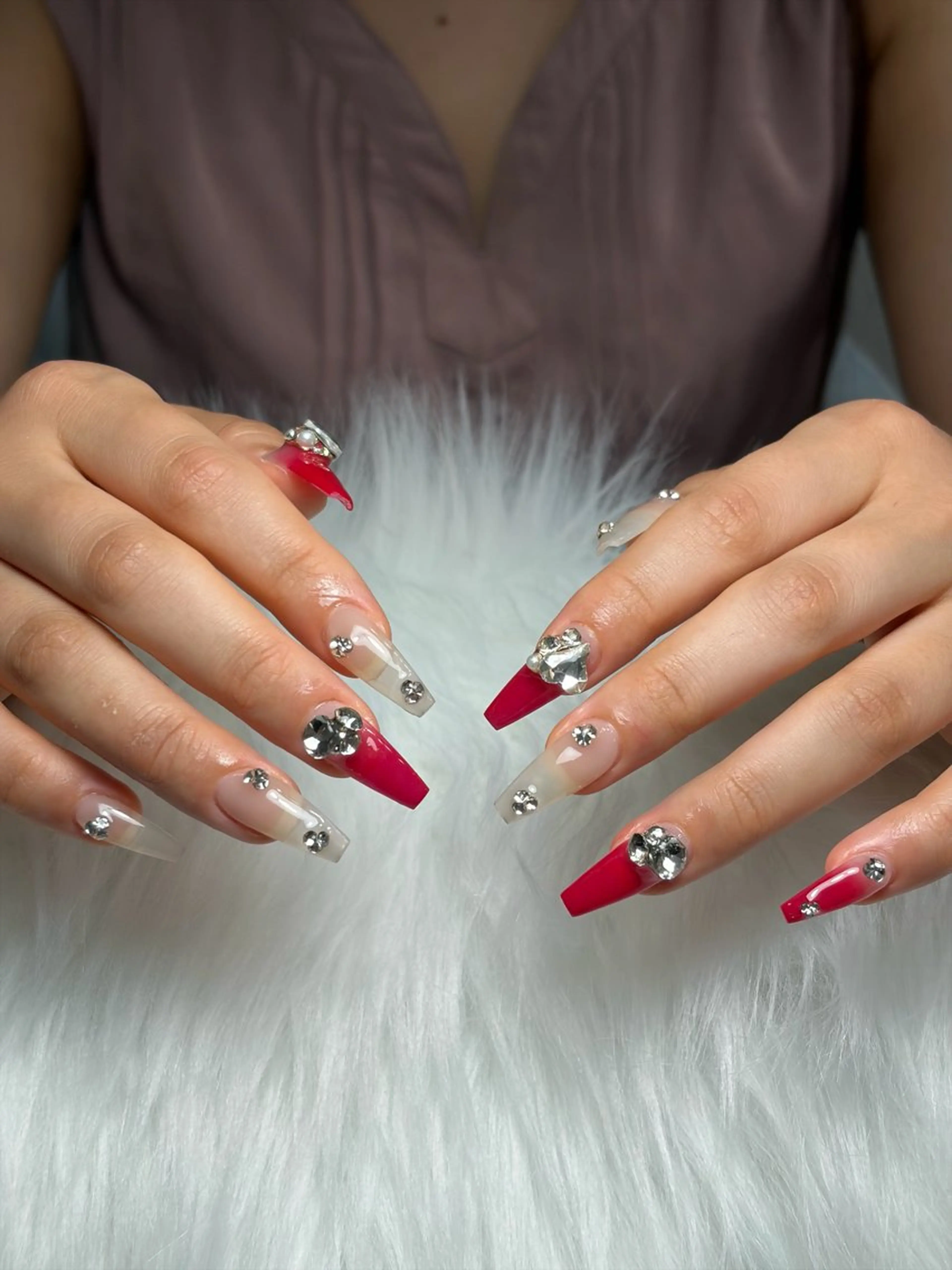 ネイル アートネイル 長さ出し ジェルネイル マグネットネイル ニュアンスネイル ハンドネイル Cloudy Chan Nailのネイルデザイン