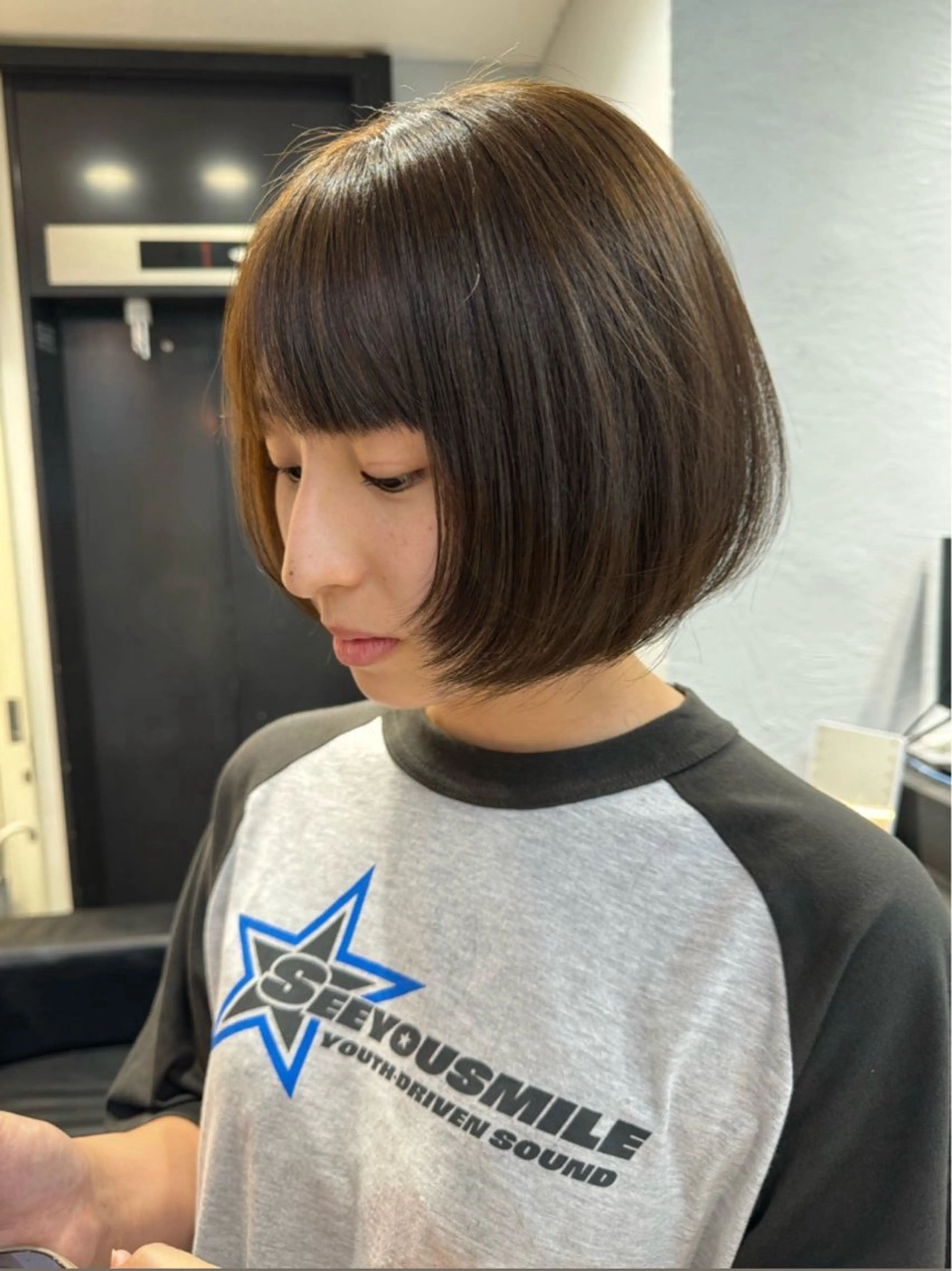 ショート カラー ハイトーンカラー dao/ミルクティー /ブラウン/ブロンドのヘアスタイル