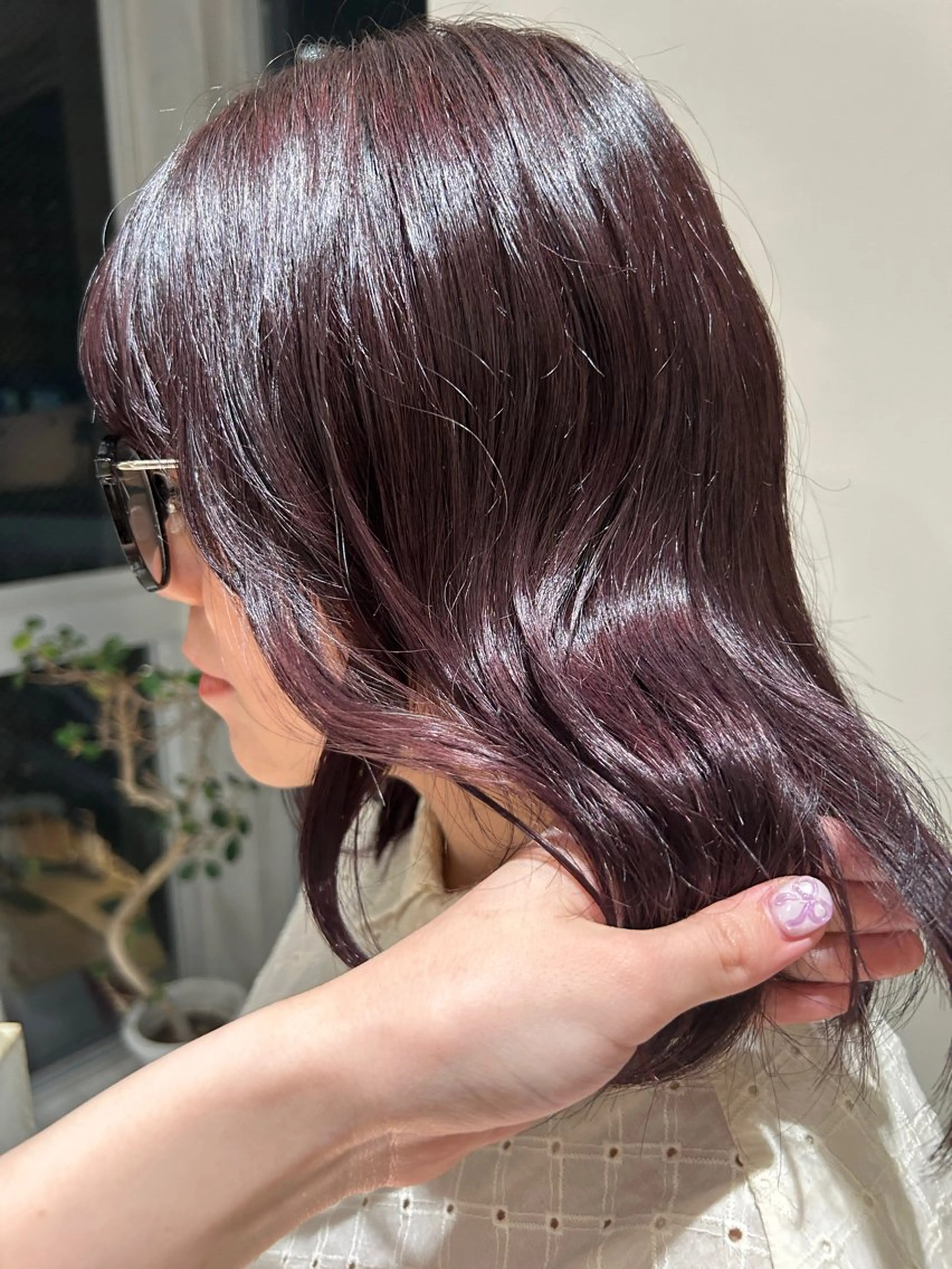 ミディアム カラー れんか/レイヤー/メ ンズ/ベージュ/艶髪のヘアスタイル