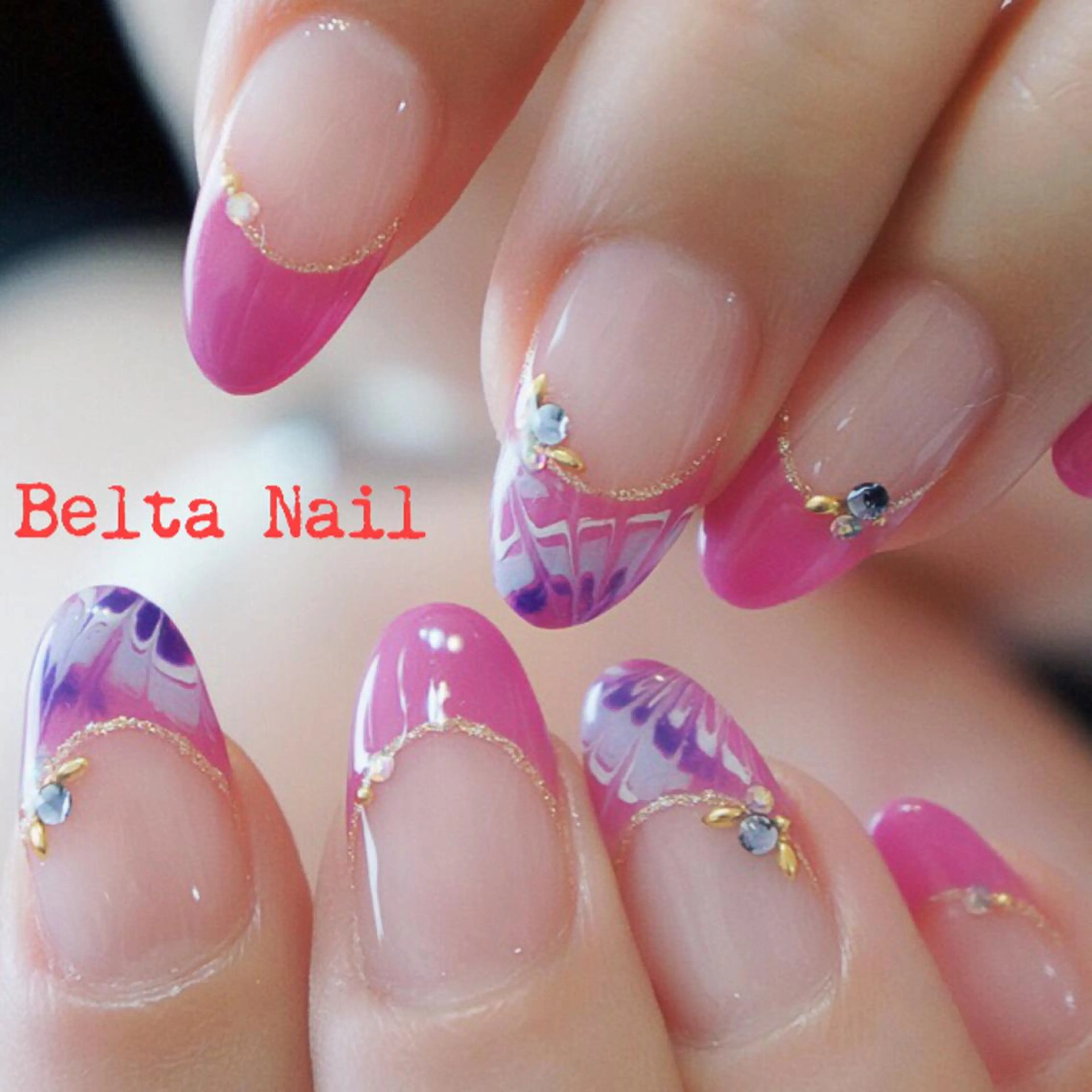 ネイル ピーコックネイル BELTA NAILのネイルデザイン