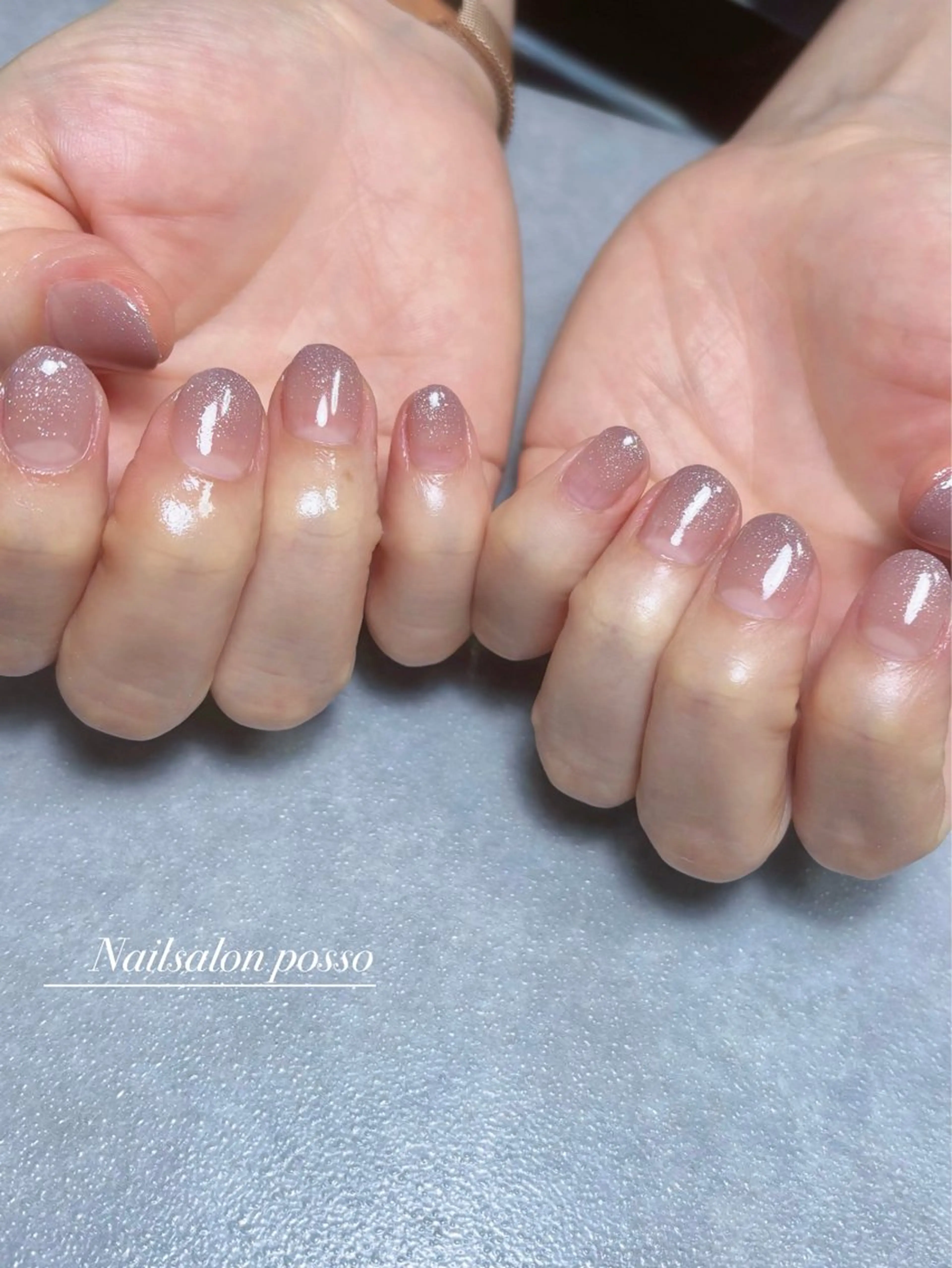 ネイル グラデーション ラメ(グリッター) ラメグラデーション ハンドネイル Nail Salon Posso所属・Asuka /possoのネイルデザイン