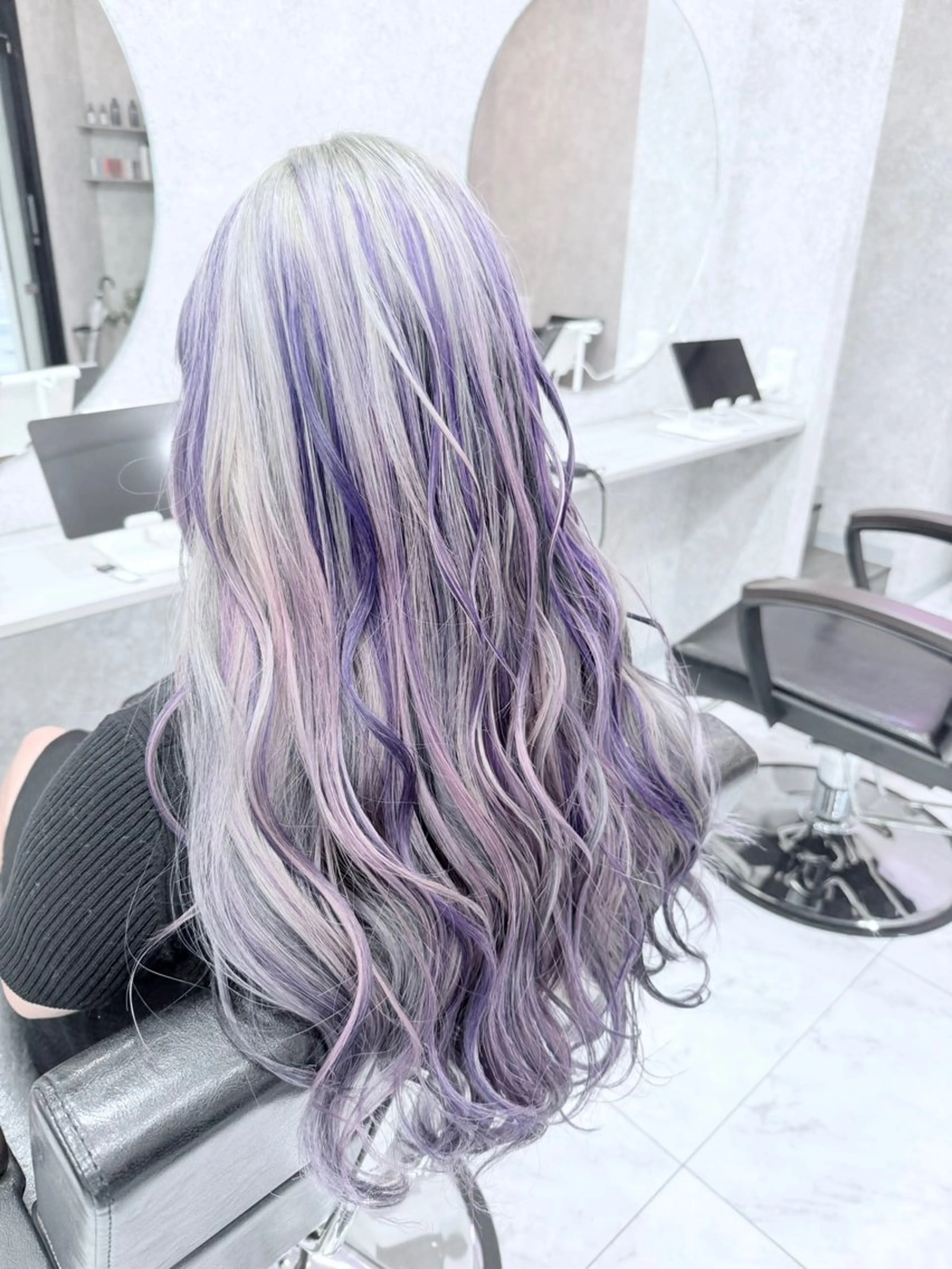 ロング カラー ブリーチ ケアブリーチ デザインカラー ダブルカラー ハイトーンカラー ヘアカラー 🌈派手髪ハイトーン 🌈鈴木亮太🌈のヘアスタイル