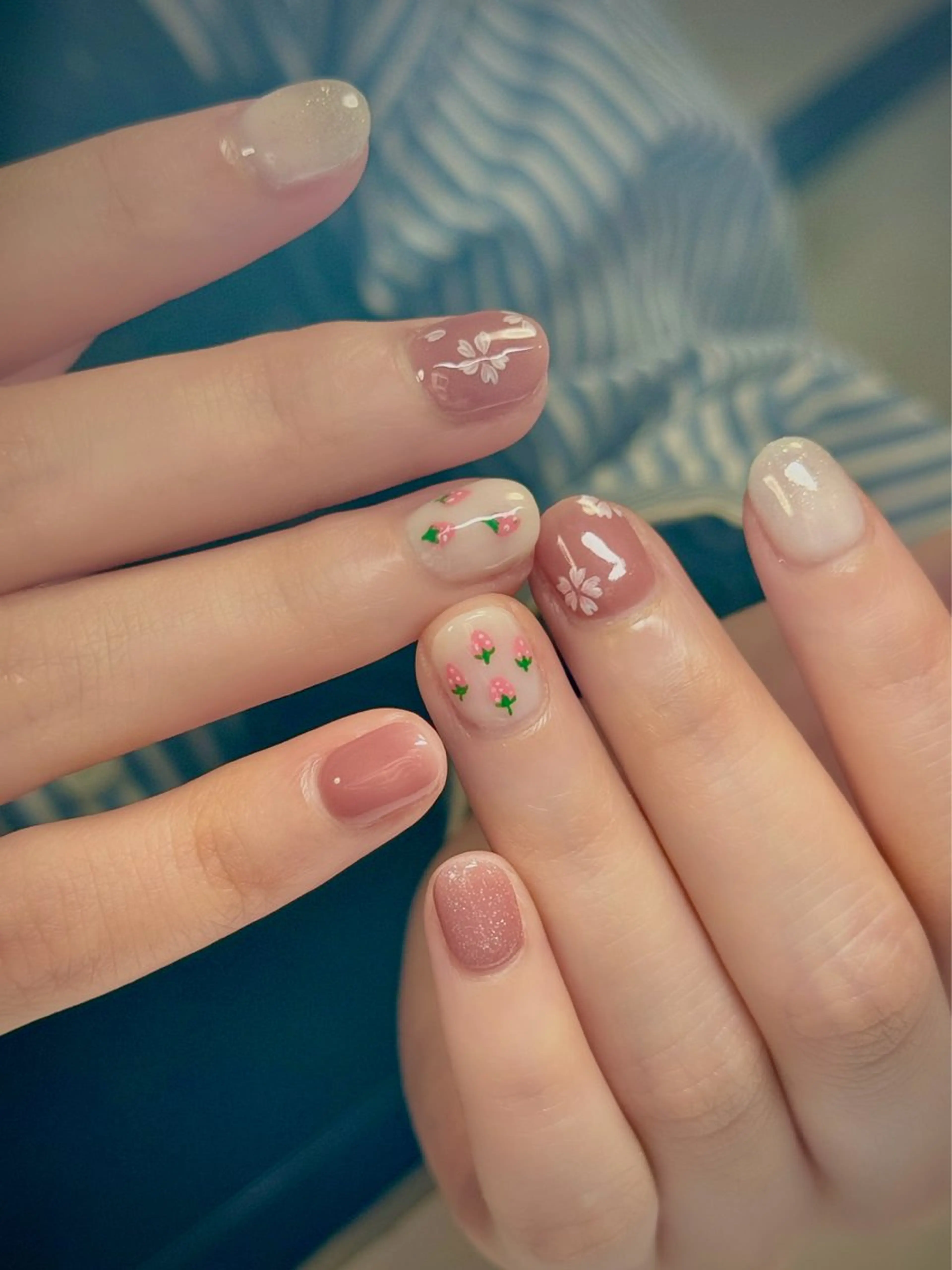パーマ ハンドネイル Miri nail salonのネイルデザイン