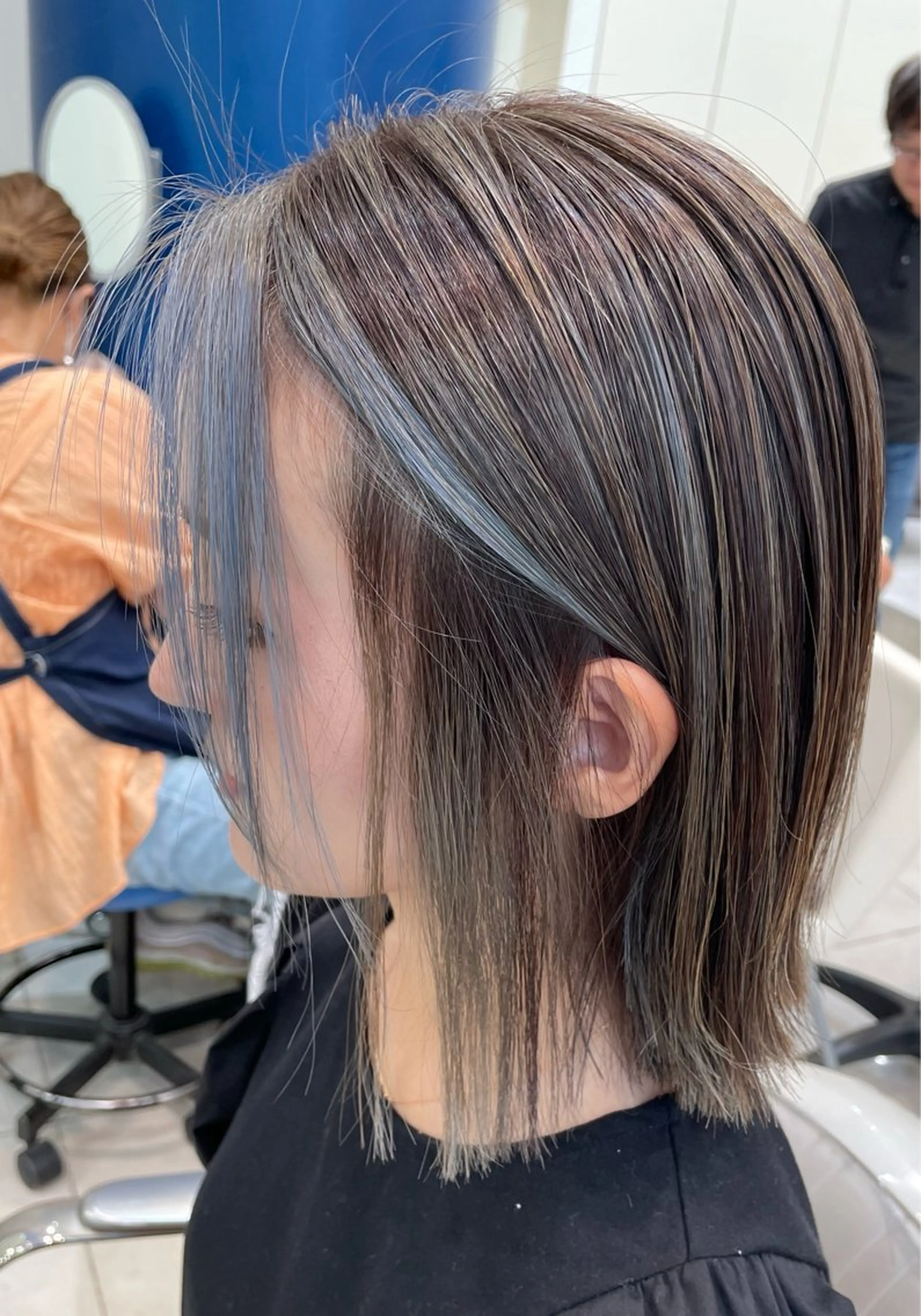 ミディアム カラー カット ヘアカラー トップスタイリスト 石川みやびのヘアスタイル