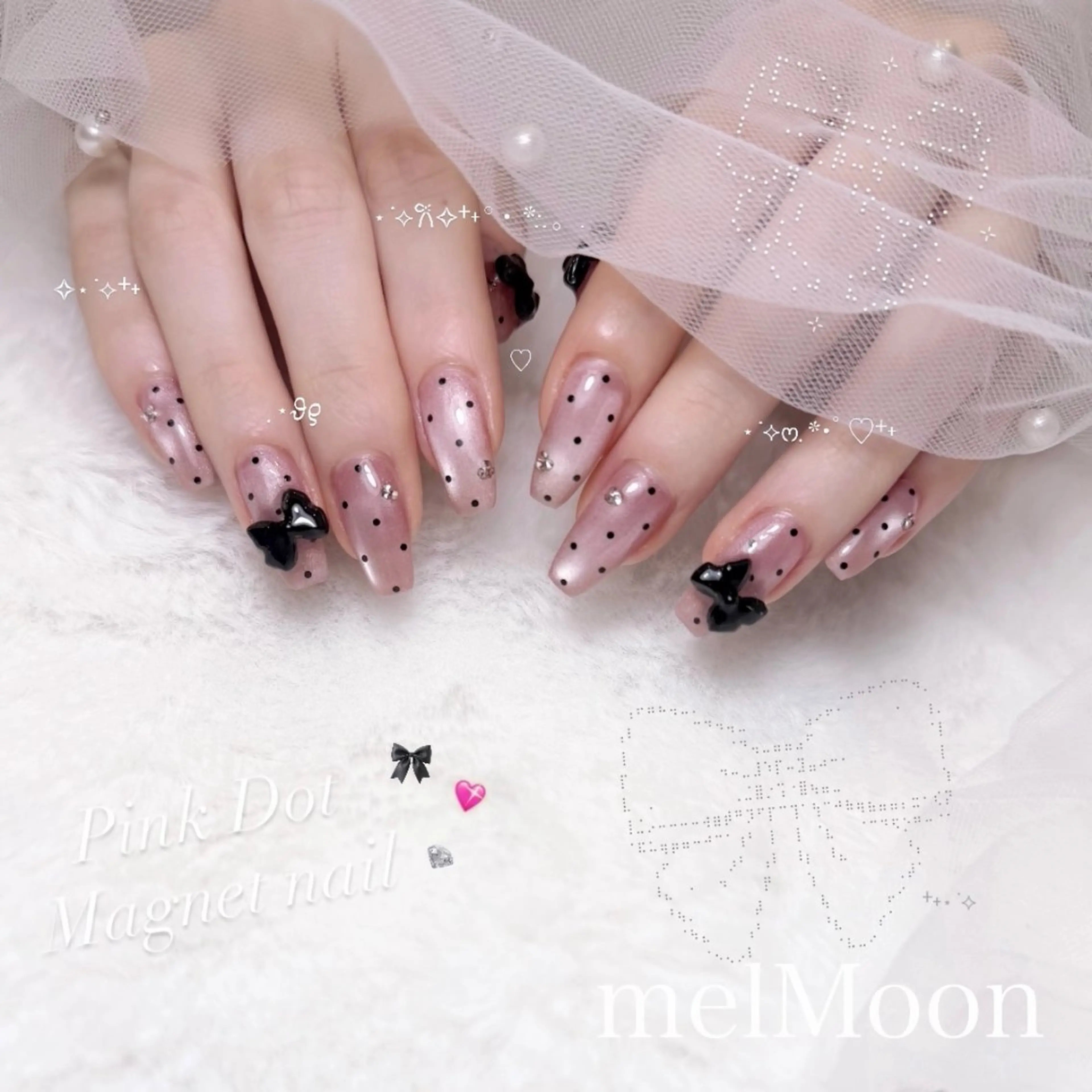 ネイル ピンク ハンドネイル melMoon .のネイルデザイン