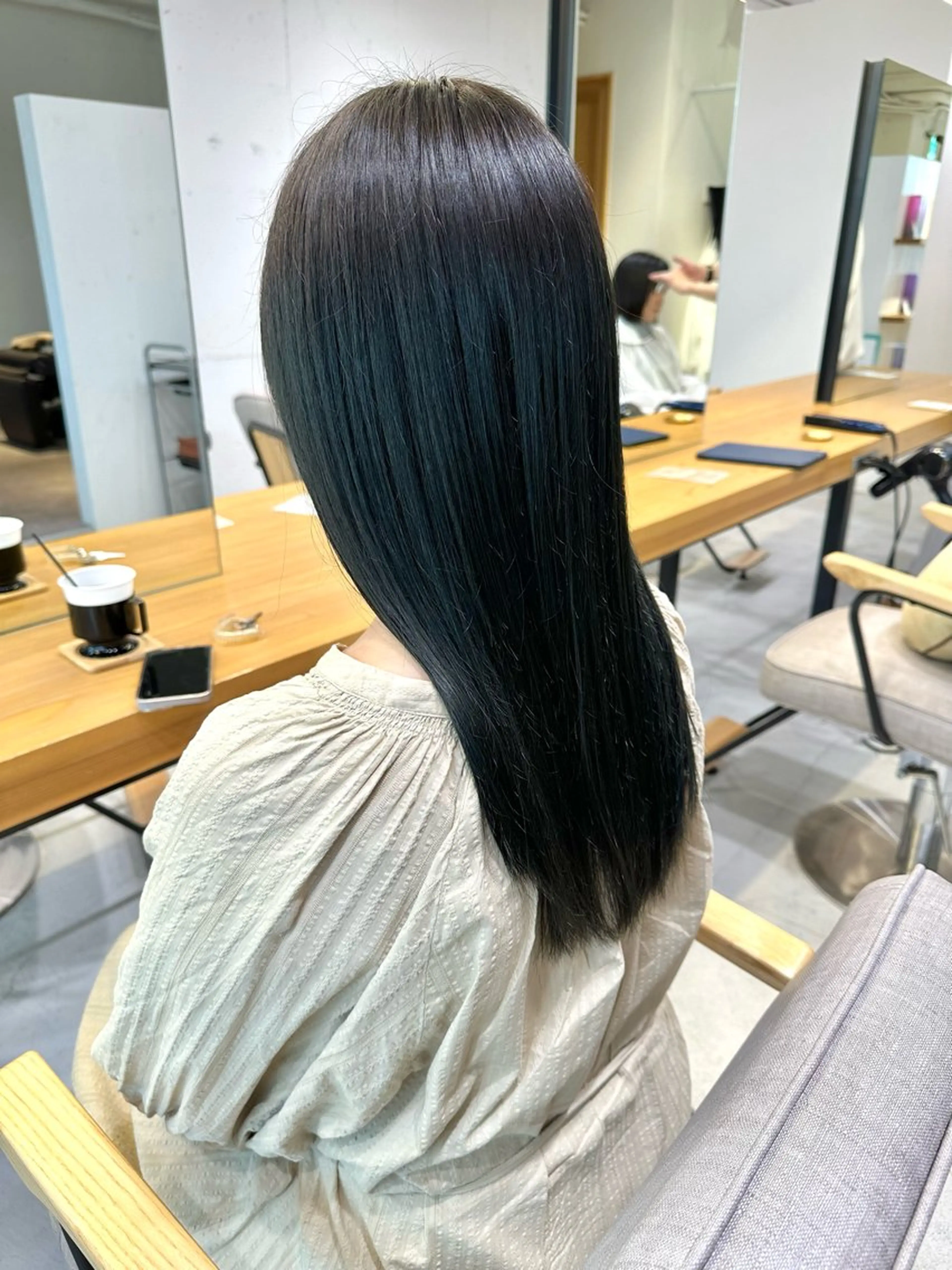 ロング カット ヘアカラー トリートメント 上野湧太 髪質改善/艶カラーのヘアスタイル