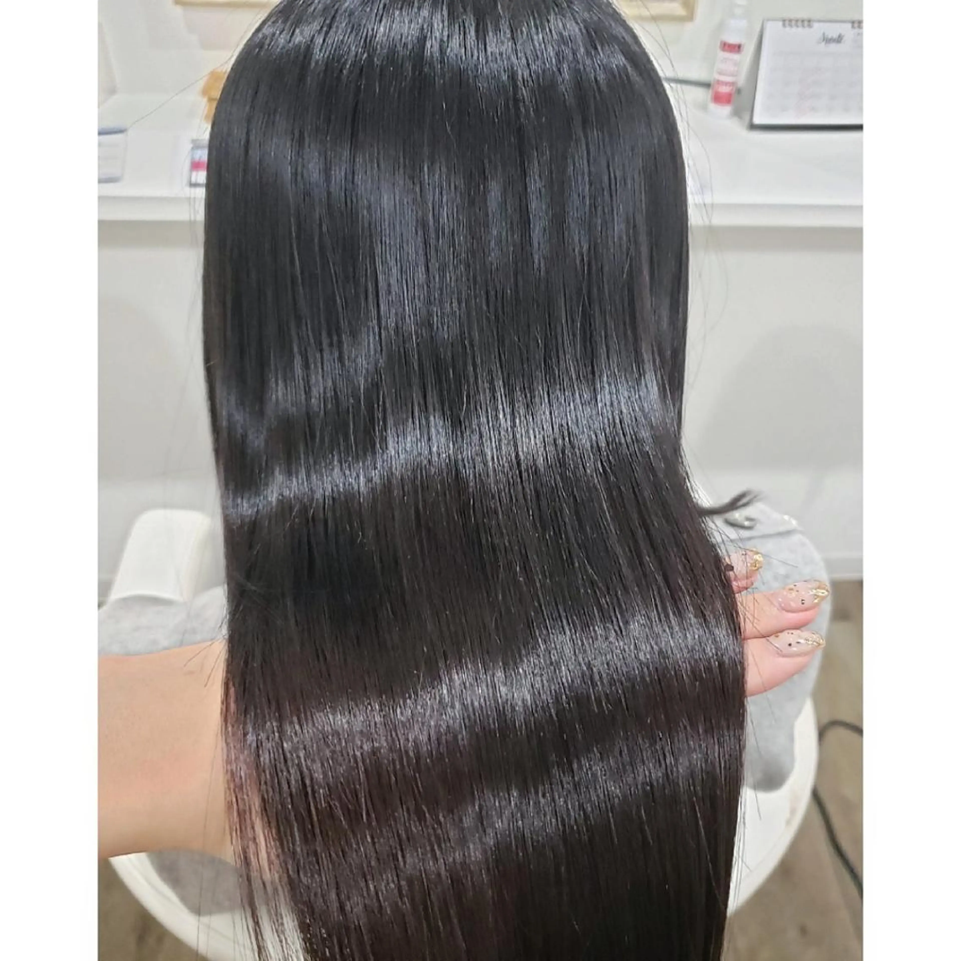 ロング ヘアアレンジ 髪質改善 縮毛矯正 トリートメント 酸性ストレート 酸熱トリートメント カット 縮毛矯正 髪質改善サロン🍃 AIRI のヘアスタイル