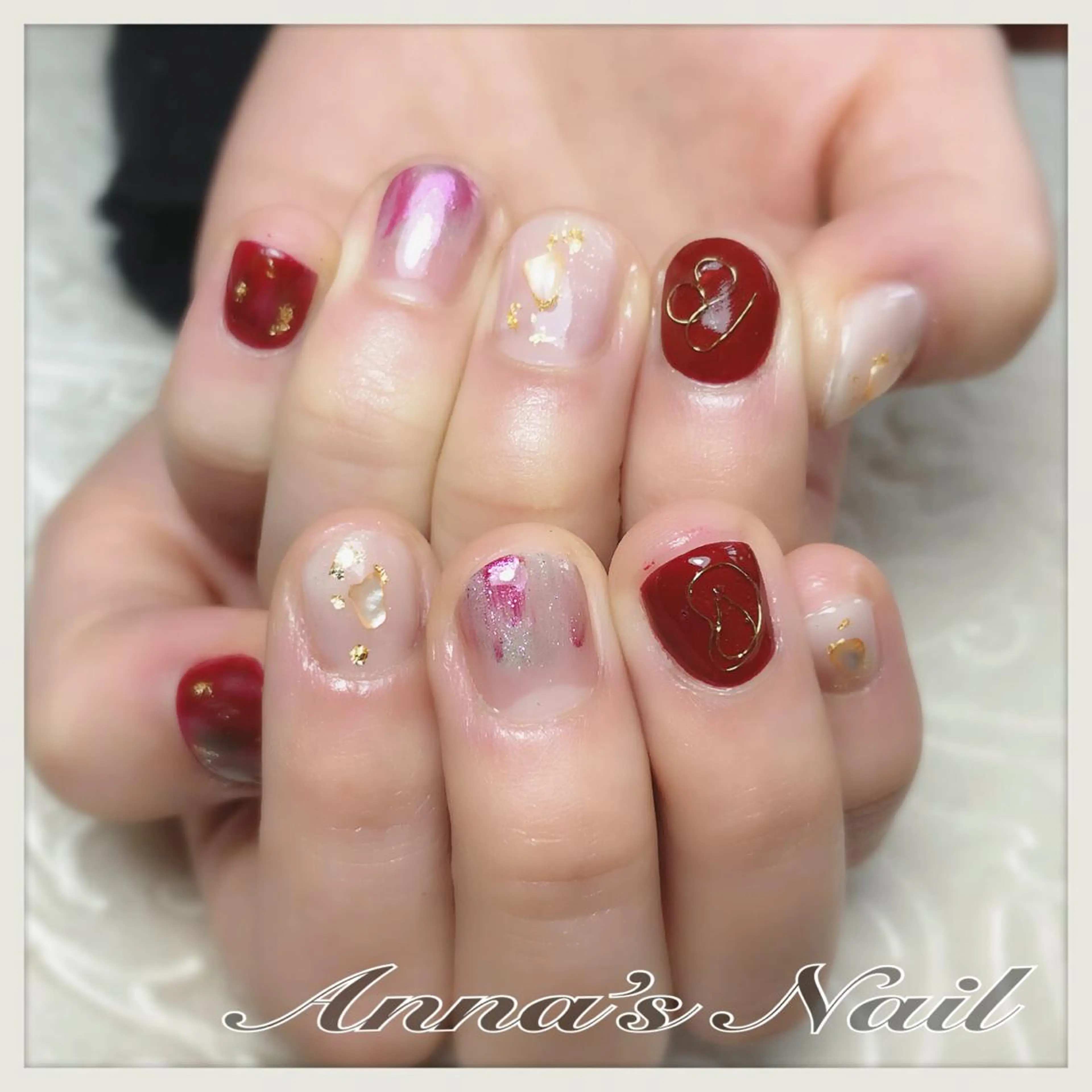 ネイル 成人式 Anna’s Nail所属・清口 杏奈のネイルデザイン