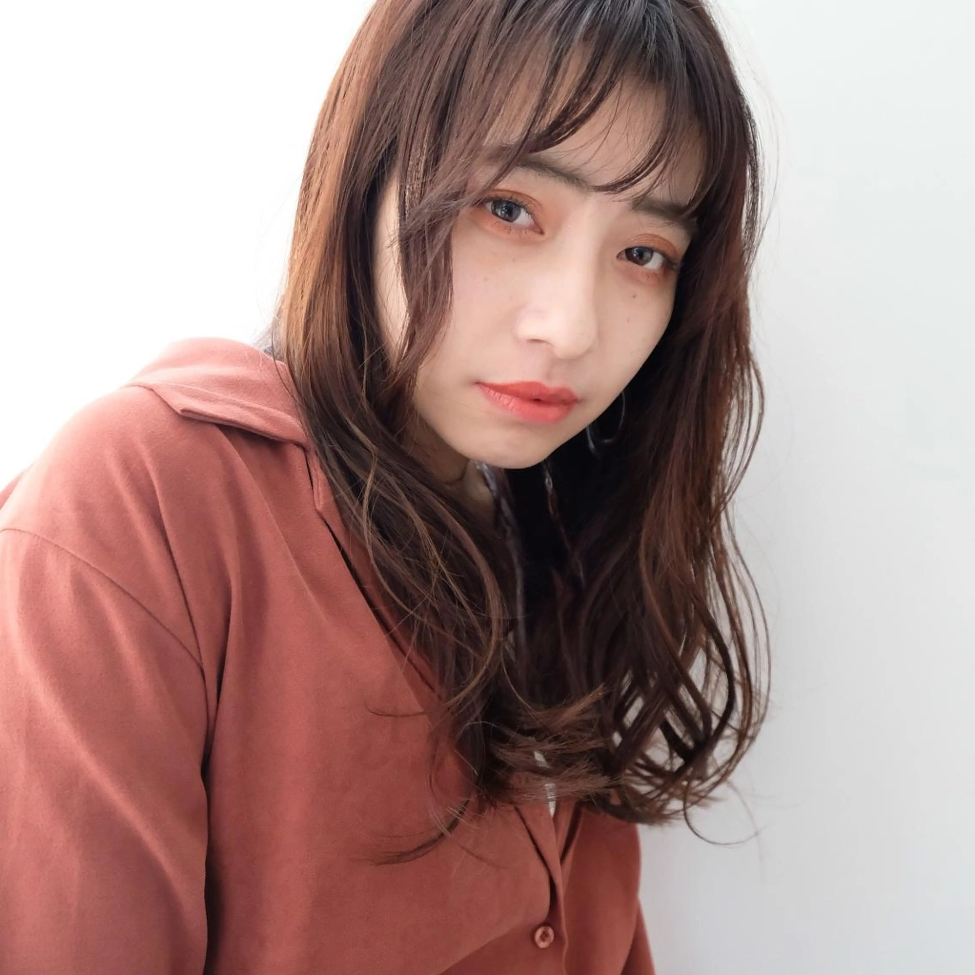 ロング カラー パーマ シースルーバング 大人可愛いHair ❤︎Ayakoのヘアスタイル