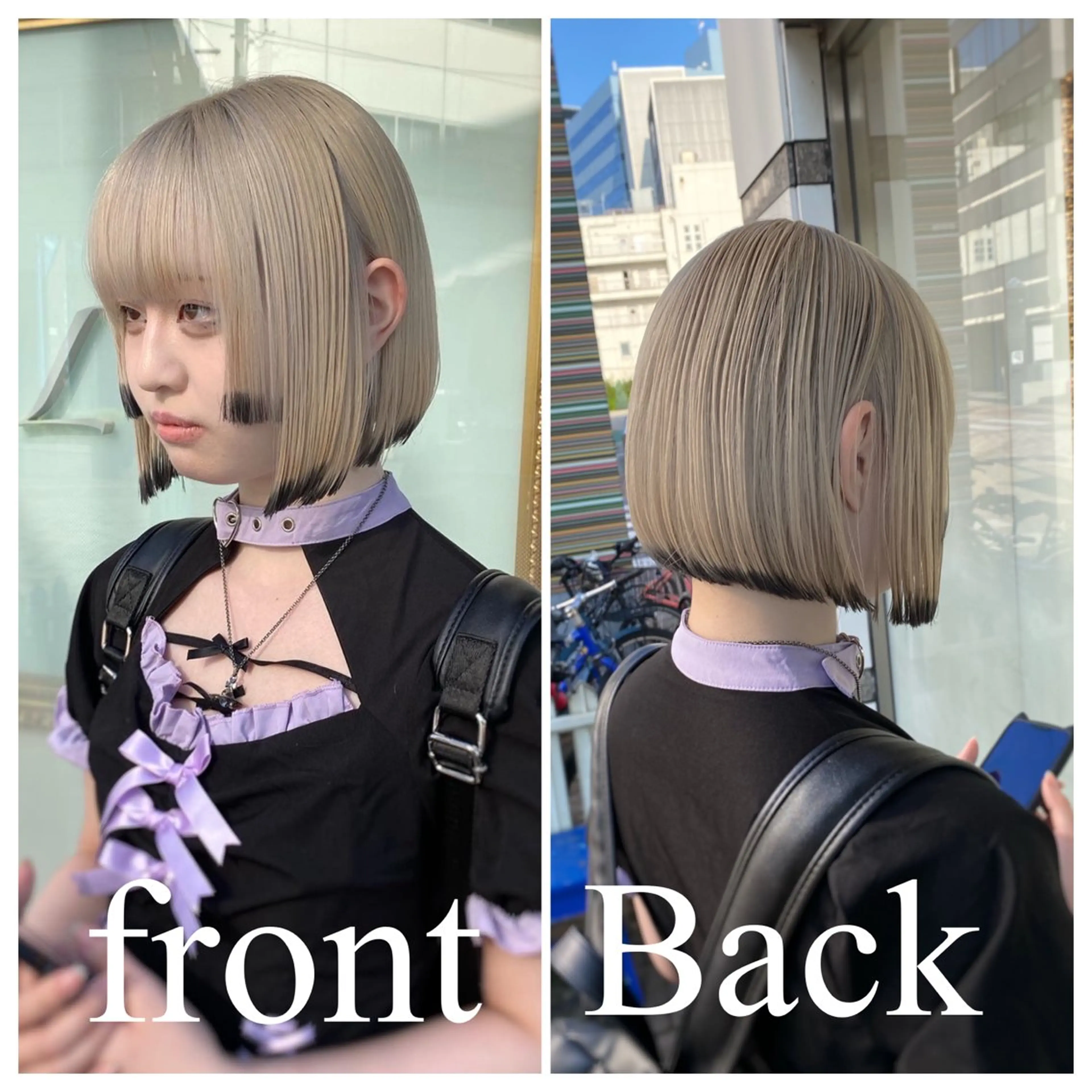 ミディアム ボブ カット ヘアカラー トリートメント ブリーチ特化型🐯 Lita -ゆうや-のヘアスタイル