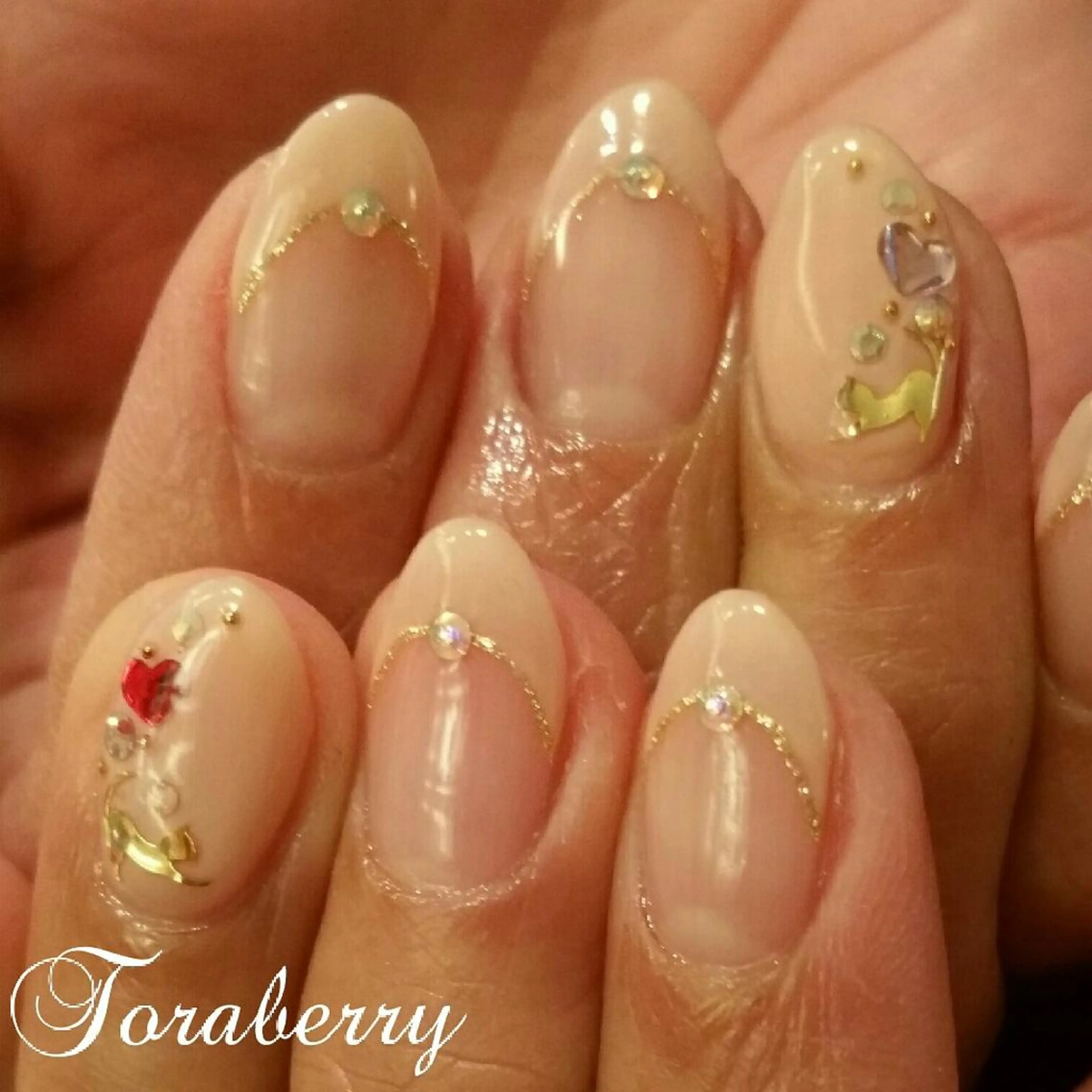 ネイル ピンク ピンクベージュ ハンドネイル ネイリスト なつみのネイルデザイン