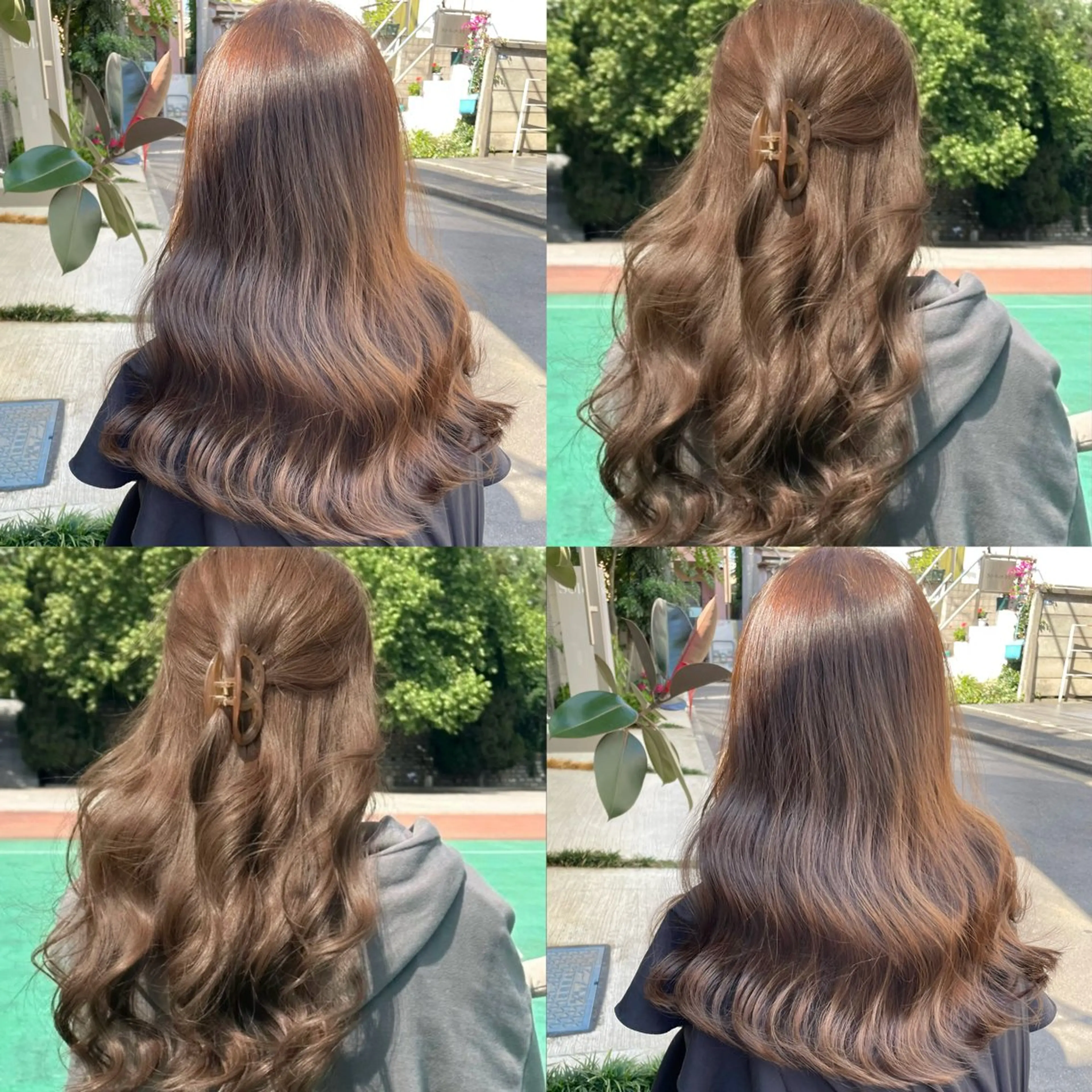 ロング カラー カット ヘアカラー トリートメント kana ブリーチなしカラー✨のヘアスタイル