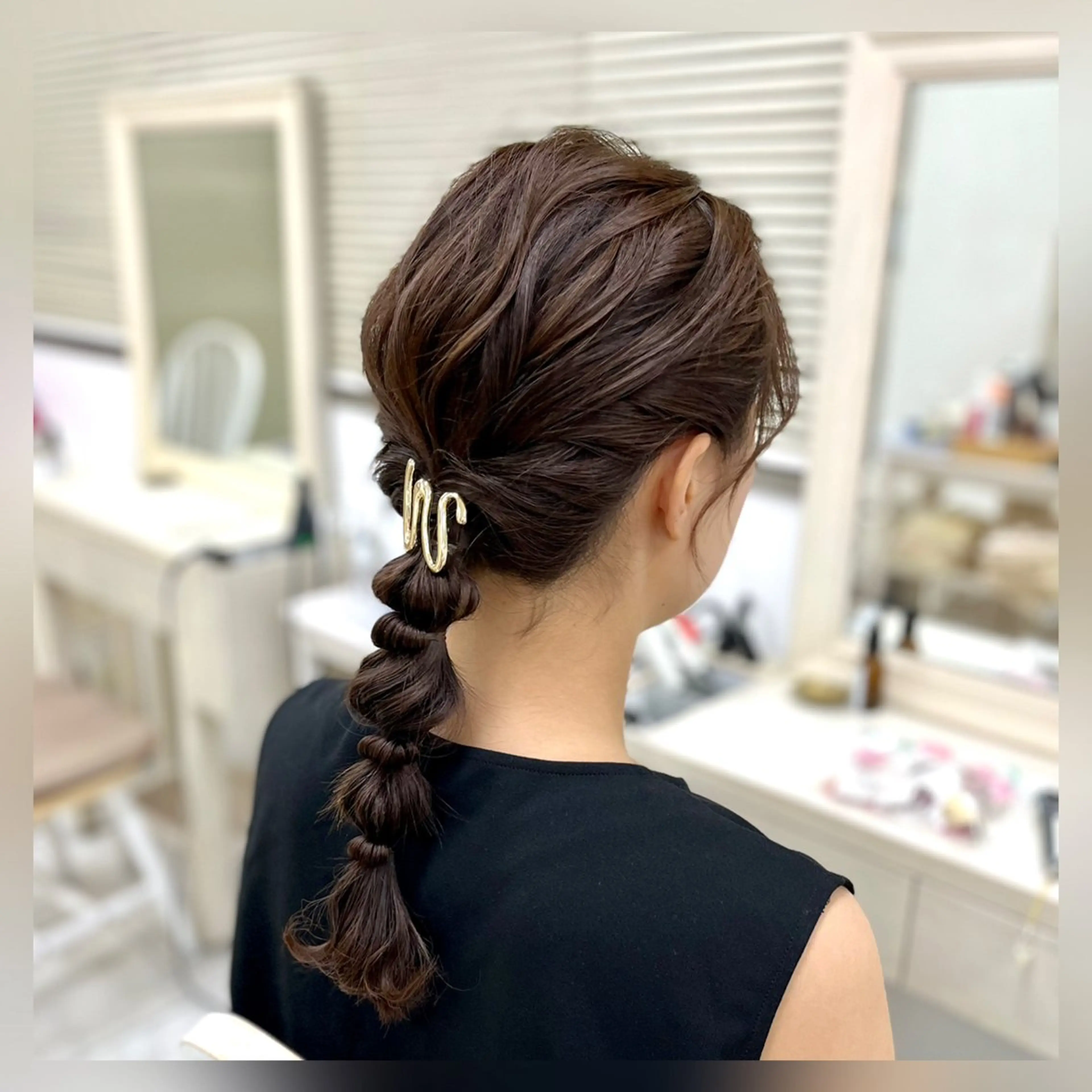 ヘアアレンジ 玉ねぎヘアー 似合わせヘアメイク 💐オダギリチアキのヘアスタイル