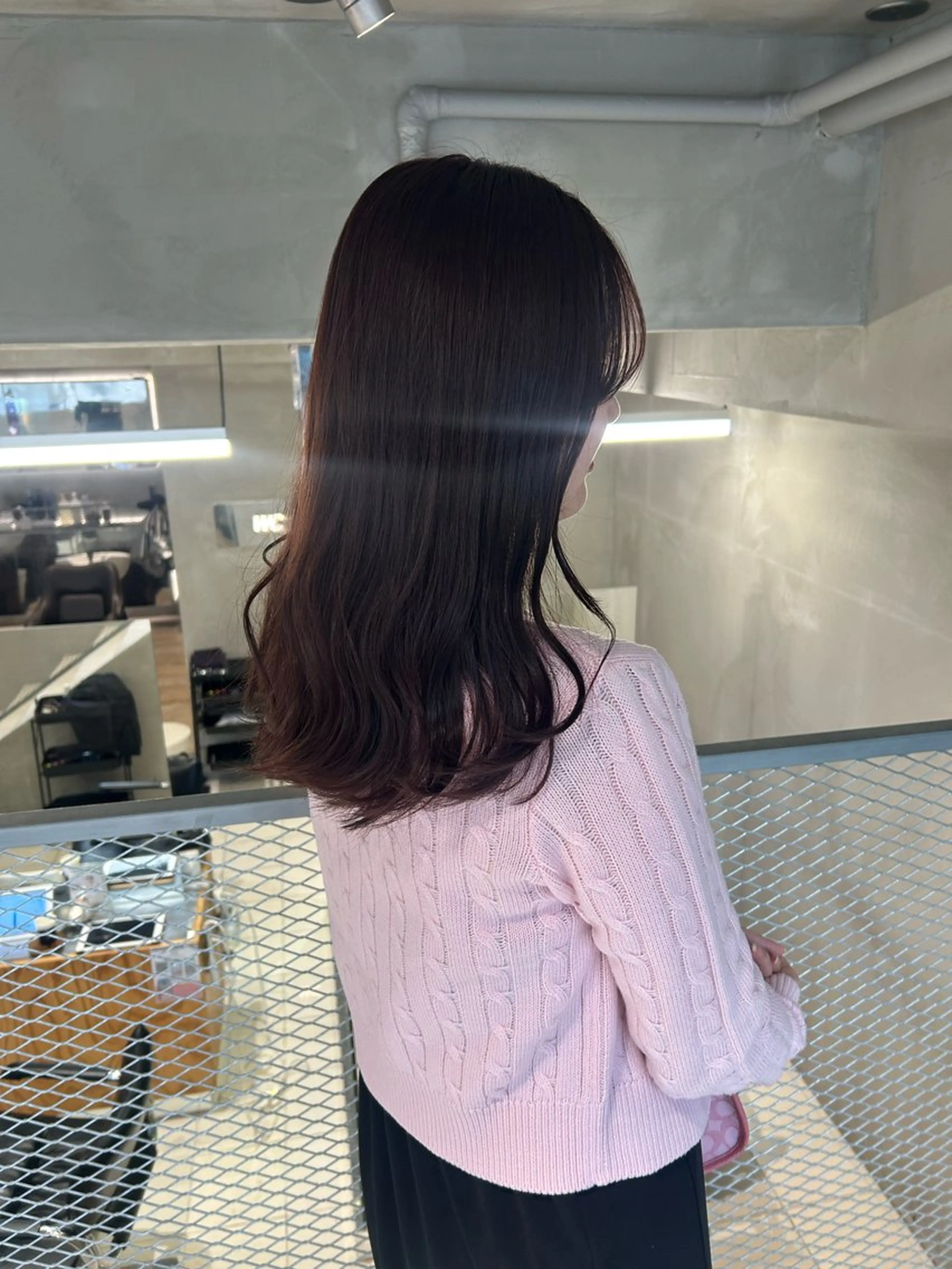 セミロング カラー ブラウンカラー ラベンダーカラー ラベンダーブラウン カット ヘアカラー トリートメント 透明感カラー🫧 nanohaのヘアスタイル