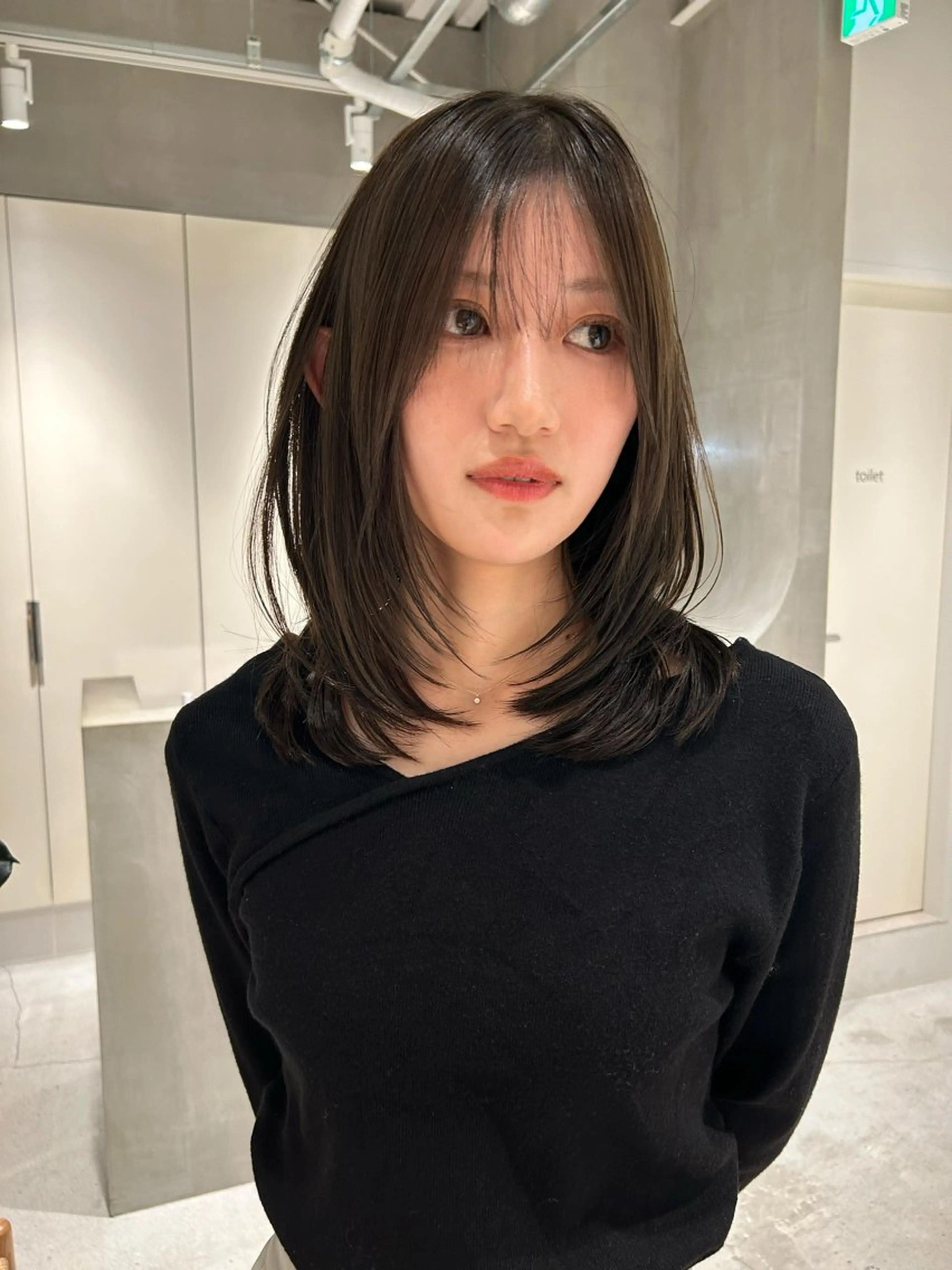 ミディアム カラー カット techné所属・ショウタ/レイヤーカ ット/透明感カラーのヘアスタイル