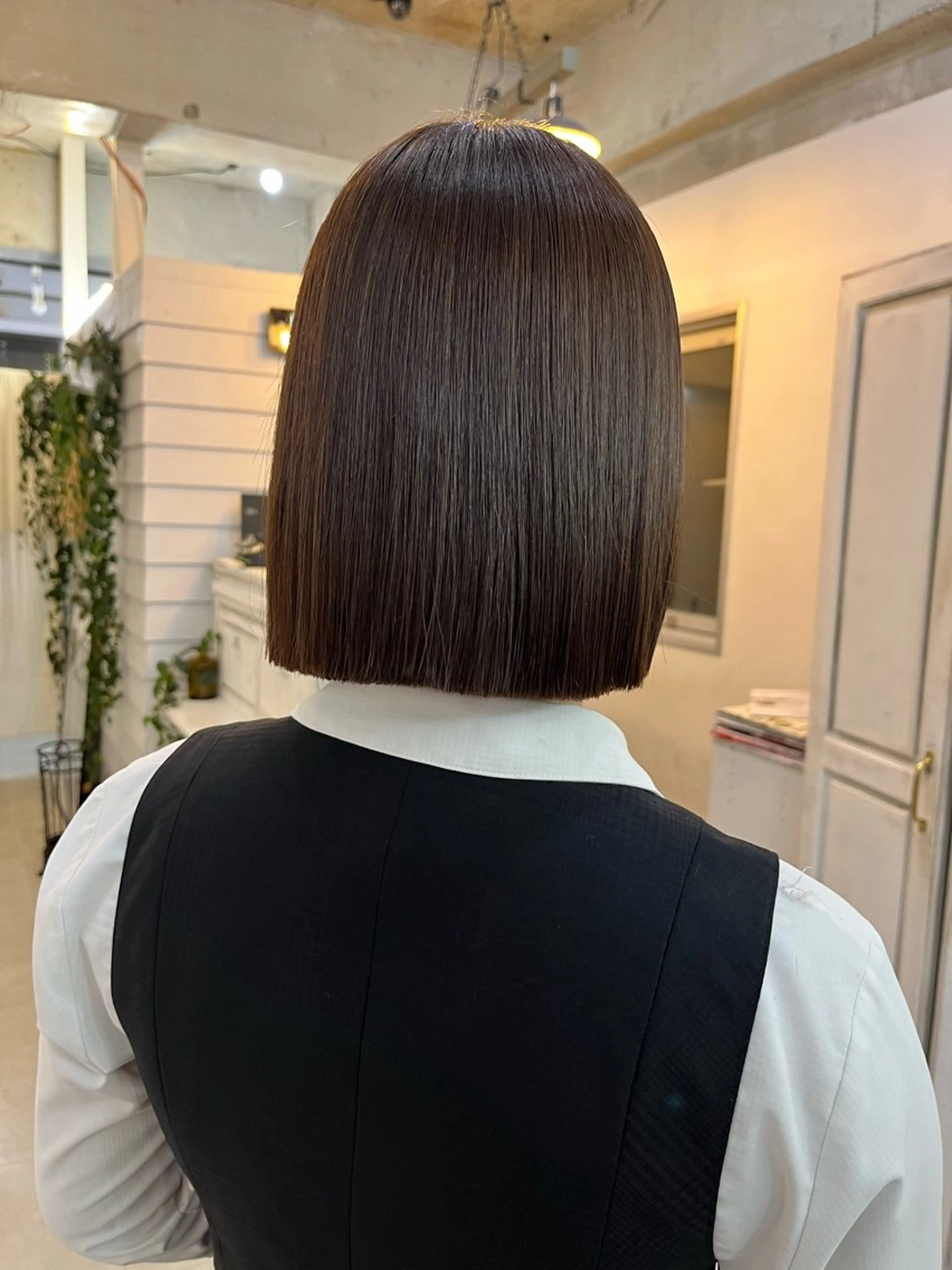 ショート カラー 切りっぱなしボブ ボブ カット ヘアカラー 柔らかいヘアカラー 大成のヘアスタイル