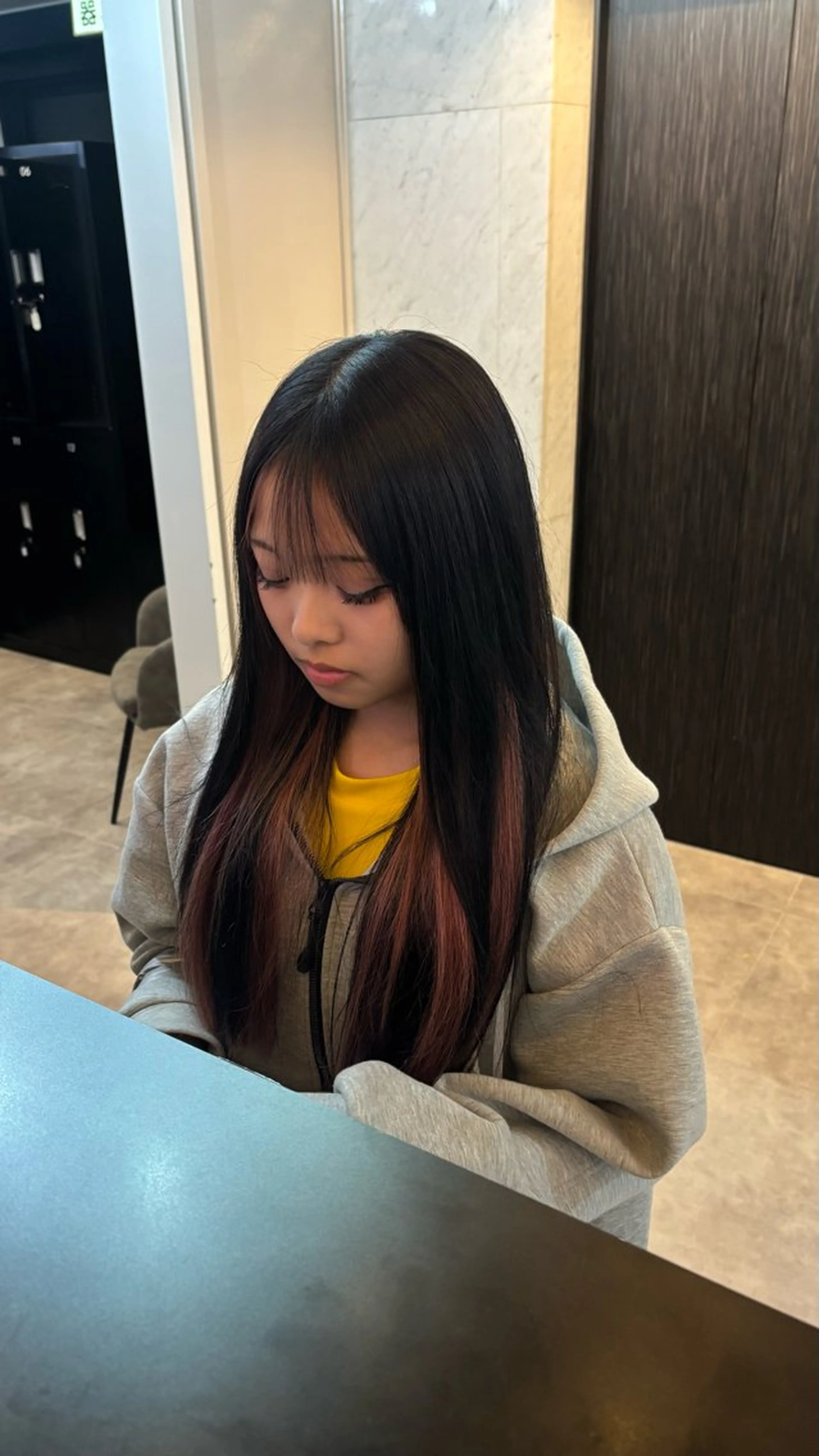 ロング エクステ ハイトーン/エクステ Renk@ 𖤐ﾐのヘアスタイル