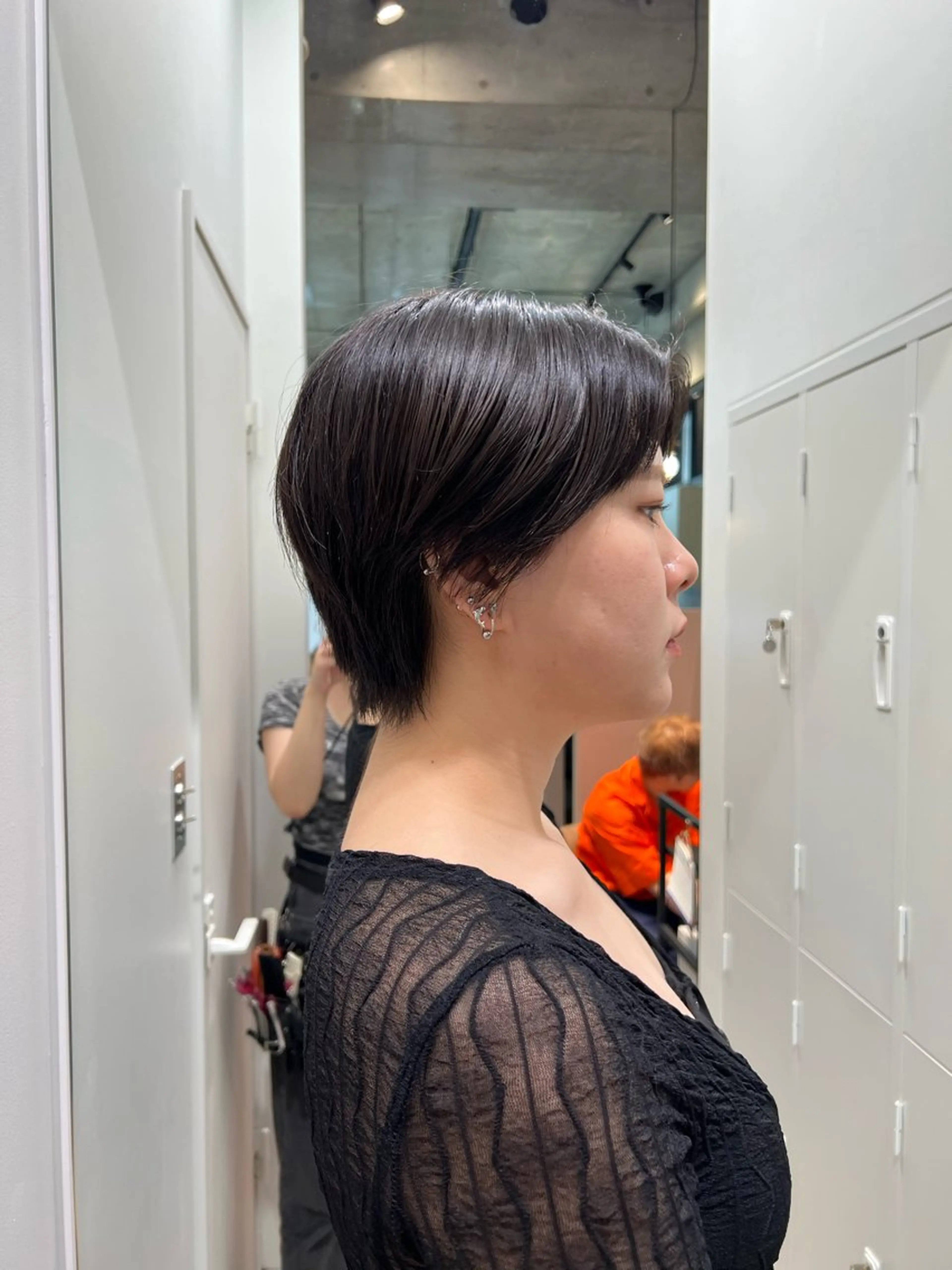 ショート カコ/レイヤーカット ヘアアレンジのヘアスタイル