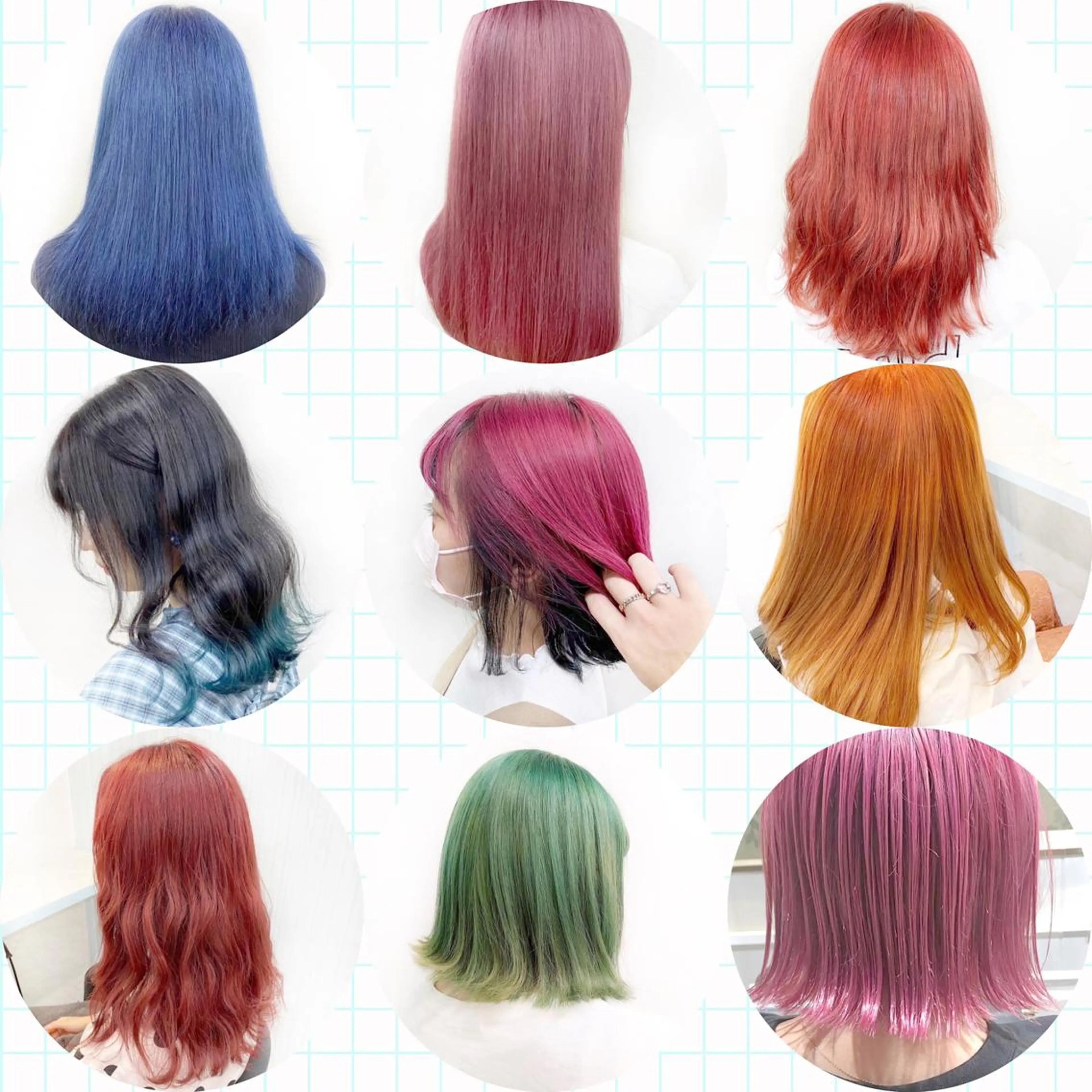 セミロング カラー 💕上野美容師☁ ブリーチ💖サワのヘアスタイル