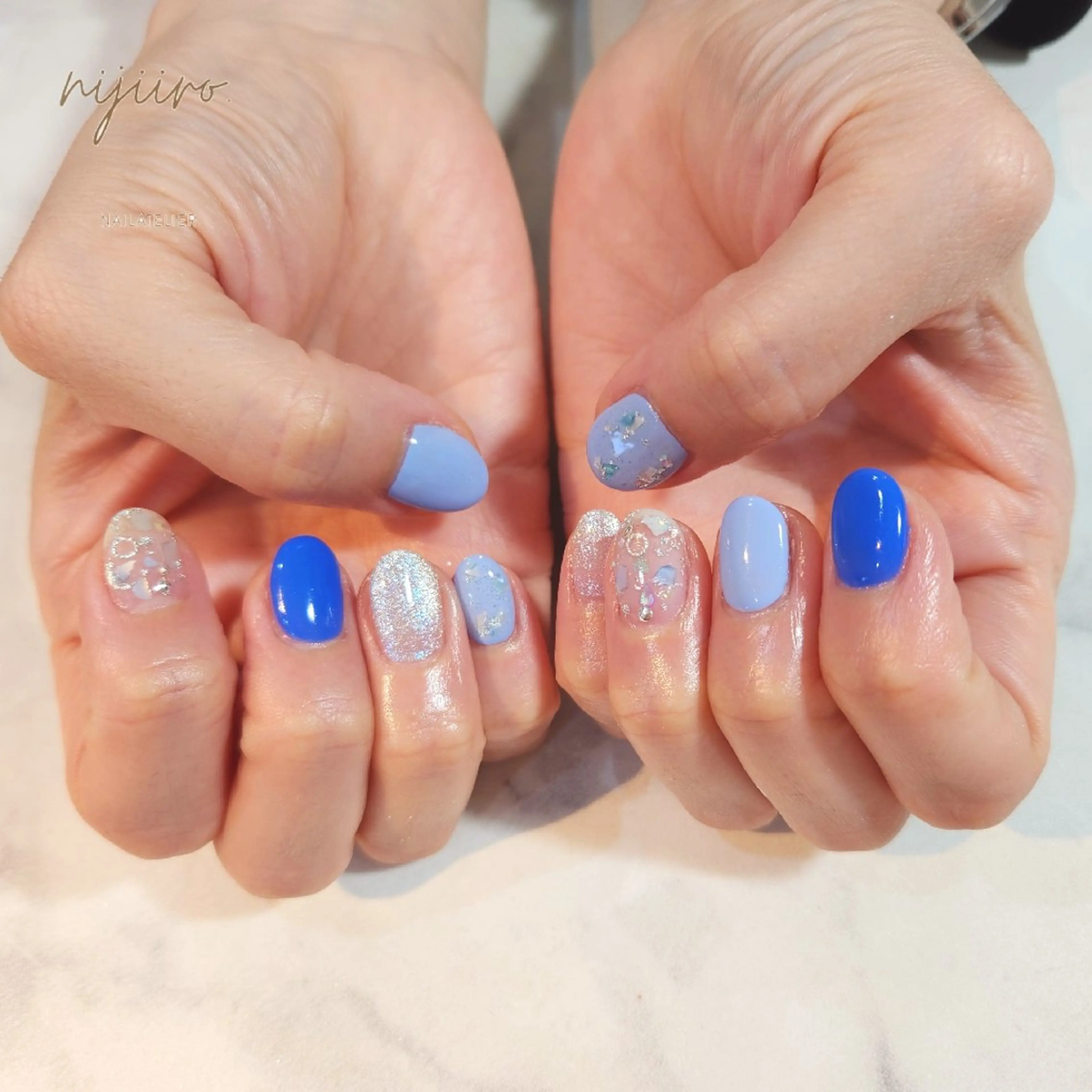 ネイル ハンドネイル nailatelier nijiiro.所属・nijiiro🌈 サトウのネイルデザイン
