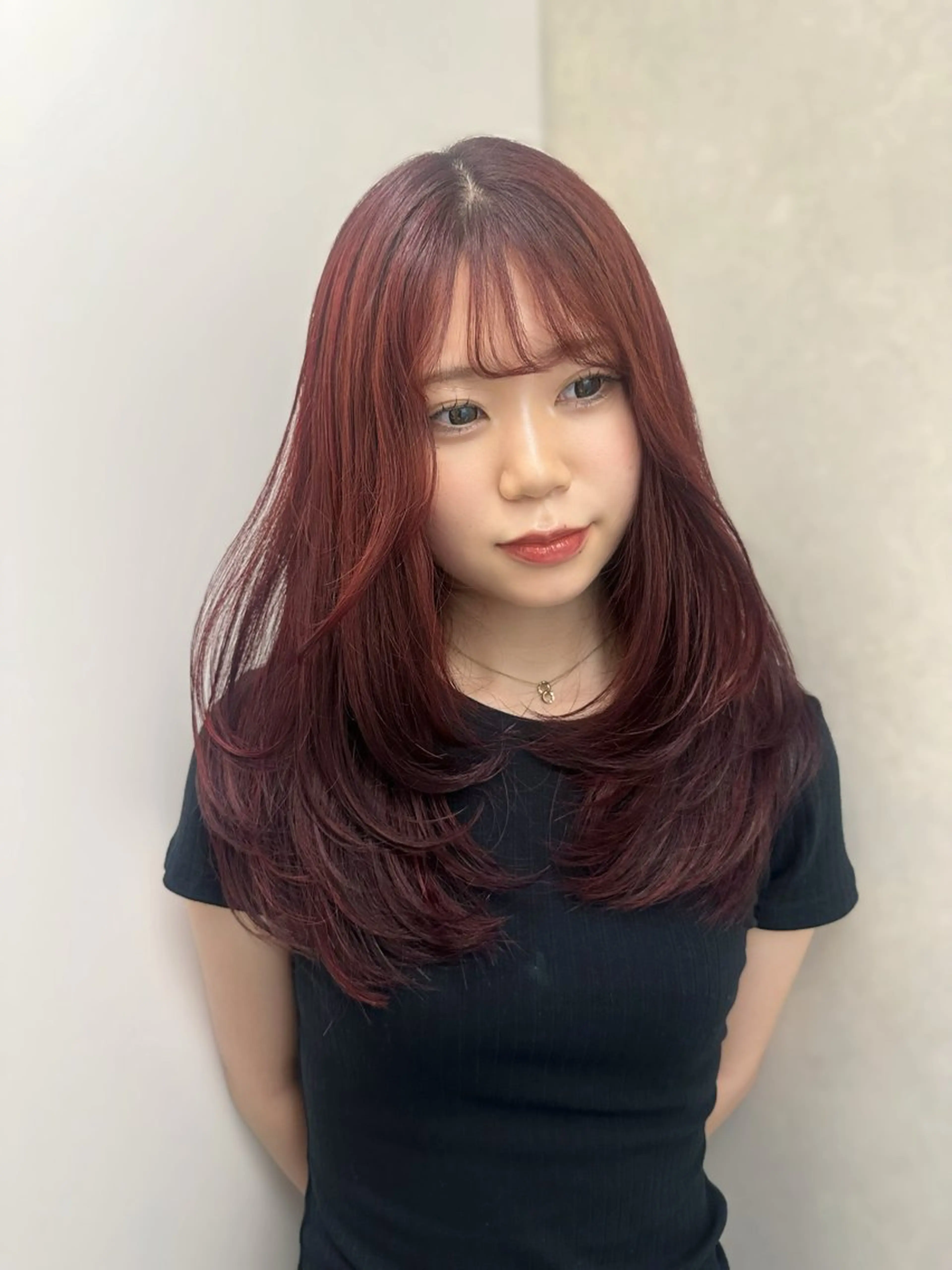 ロング カラー カット ヘアカラー 🎀韓国レイヤー特化 🎀ベージュ/ミクのヘアスタイル