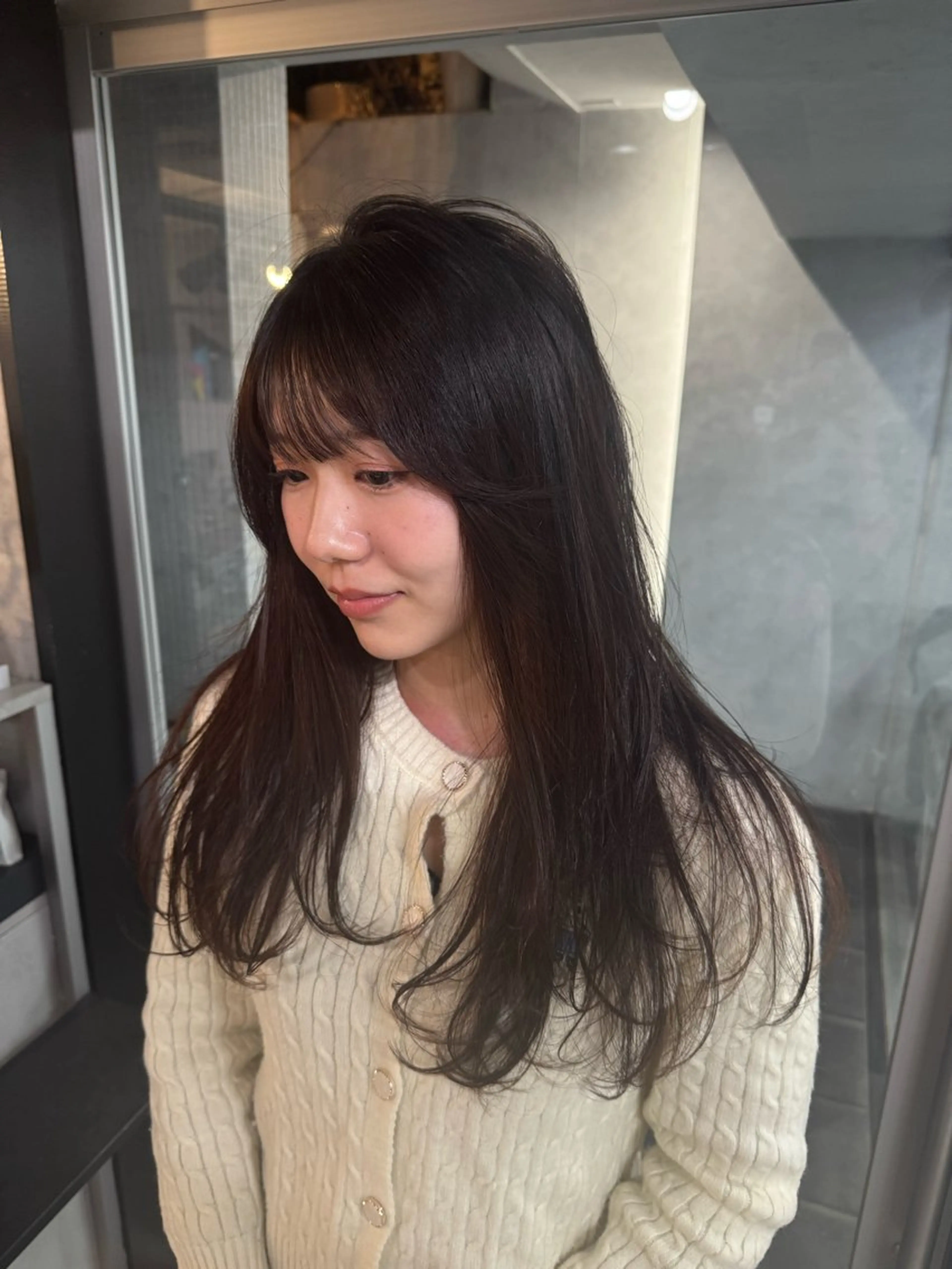 ロング カラー カット ヘアカラー あなたのお悩み改善" You"💚❤️💛のヘアスタイル