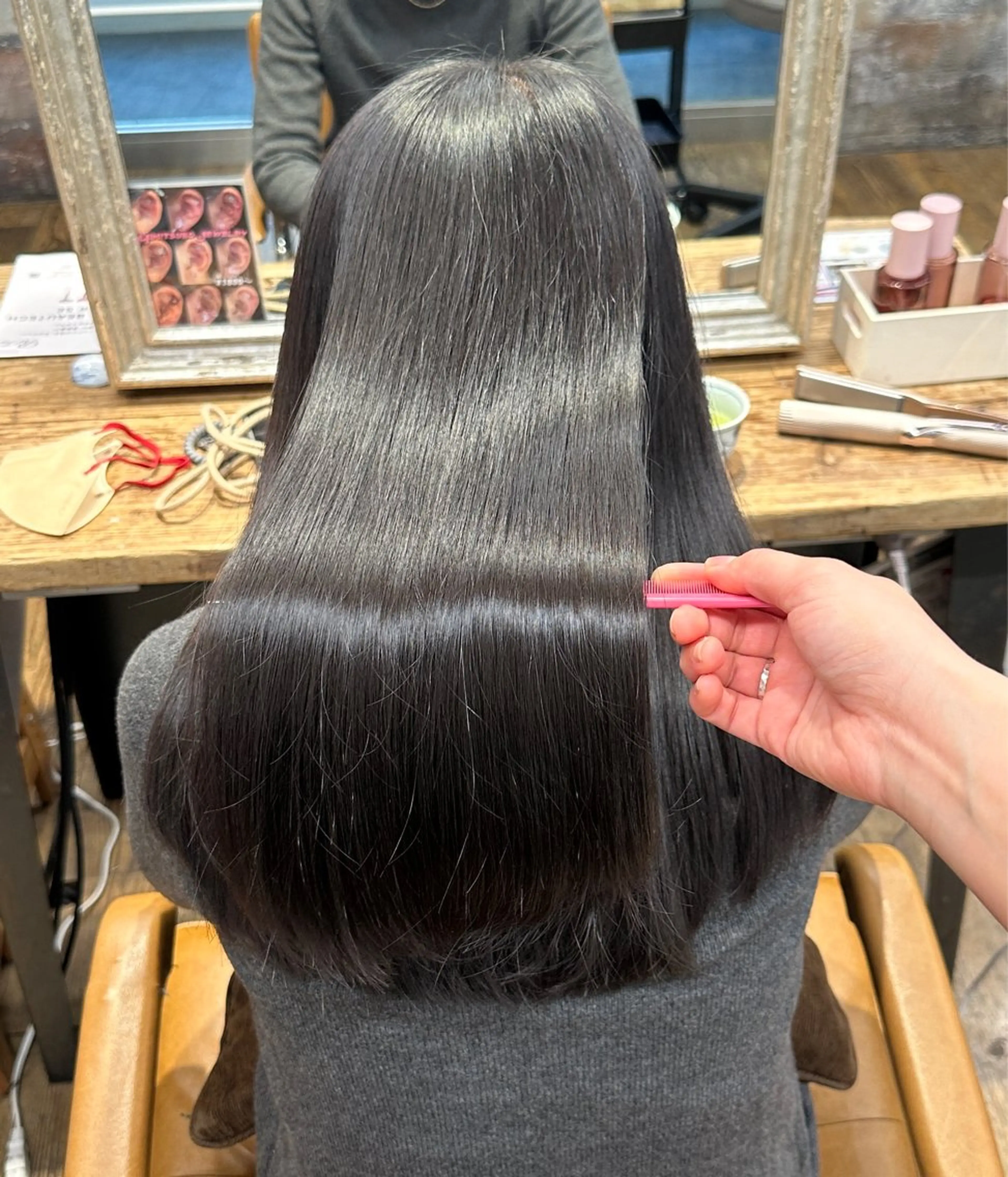 ロング カット 縮毛矯正 トリートメント 髪質改善/レイヤー 🎀Ayaneのヘアスタイル