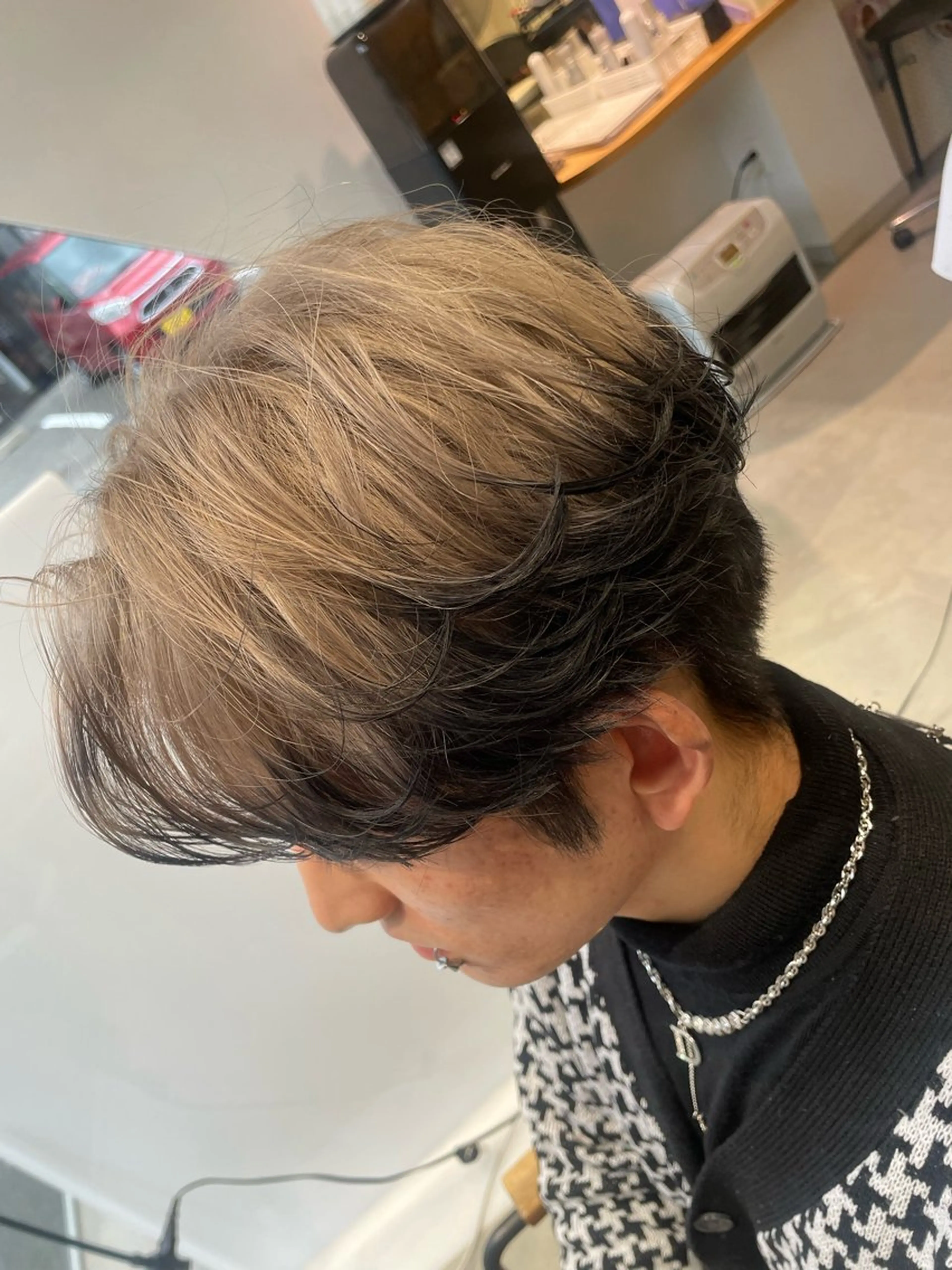 ショート カラー メンズ lumier juriaのヘアスタイル